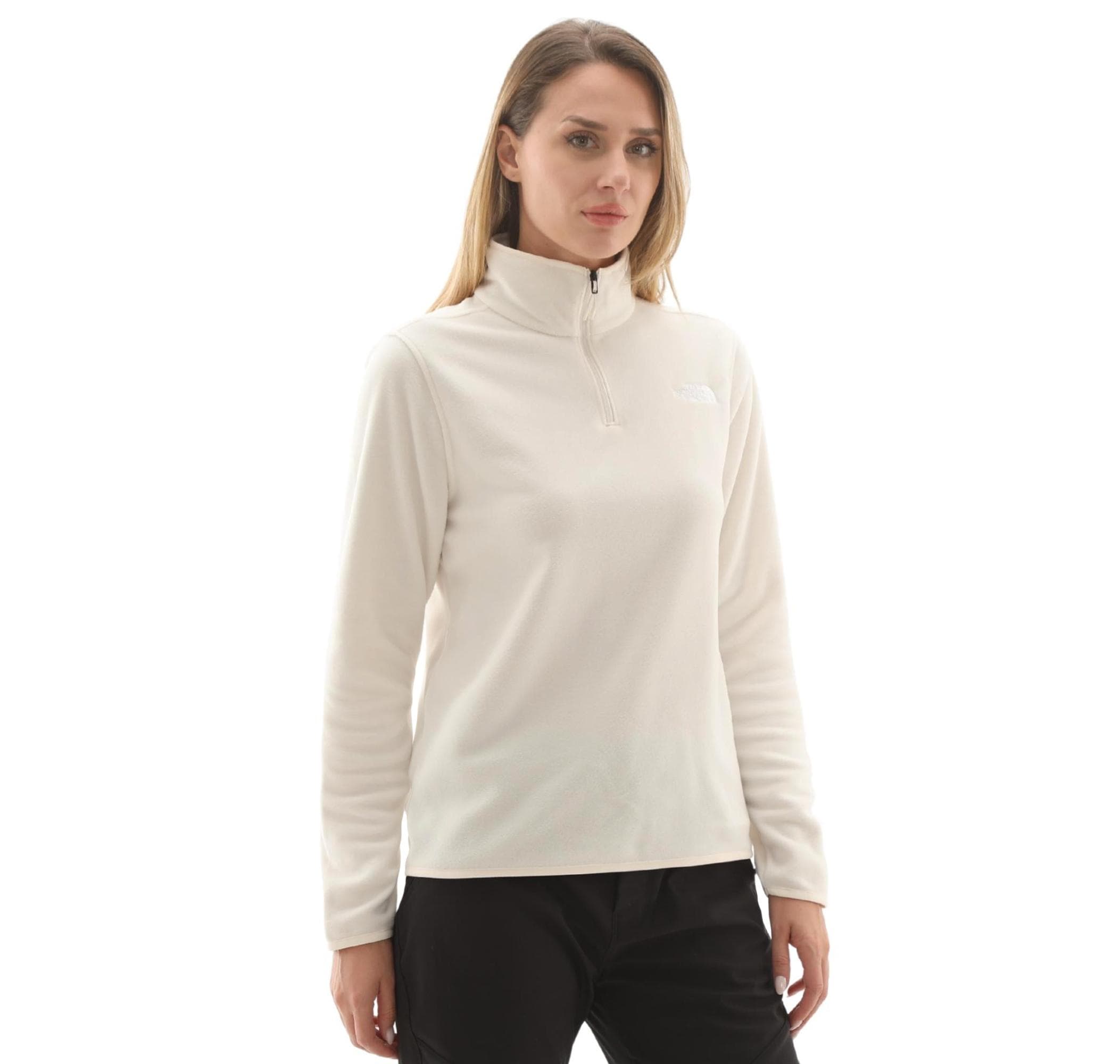 The North Face The North Face W Glacıer Fleece 1-4 Zıp Jacket Kadın Sweatshirt Beyaz - 2