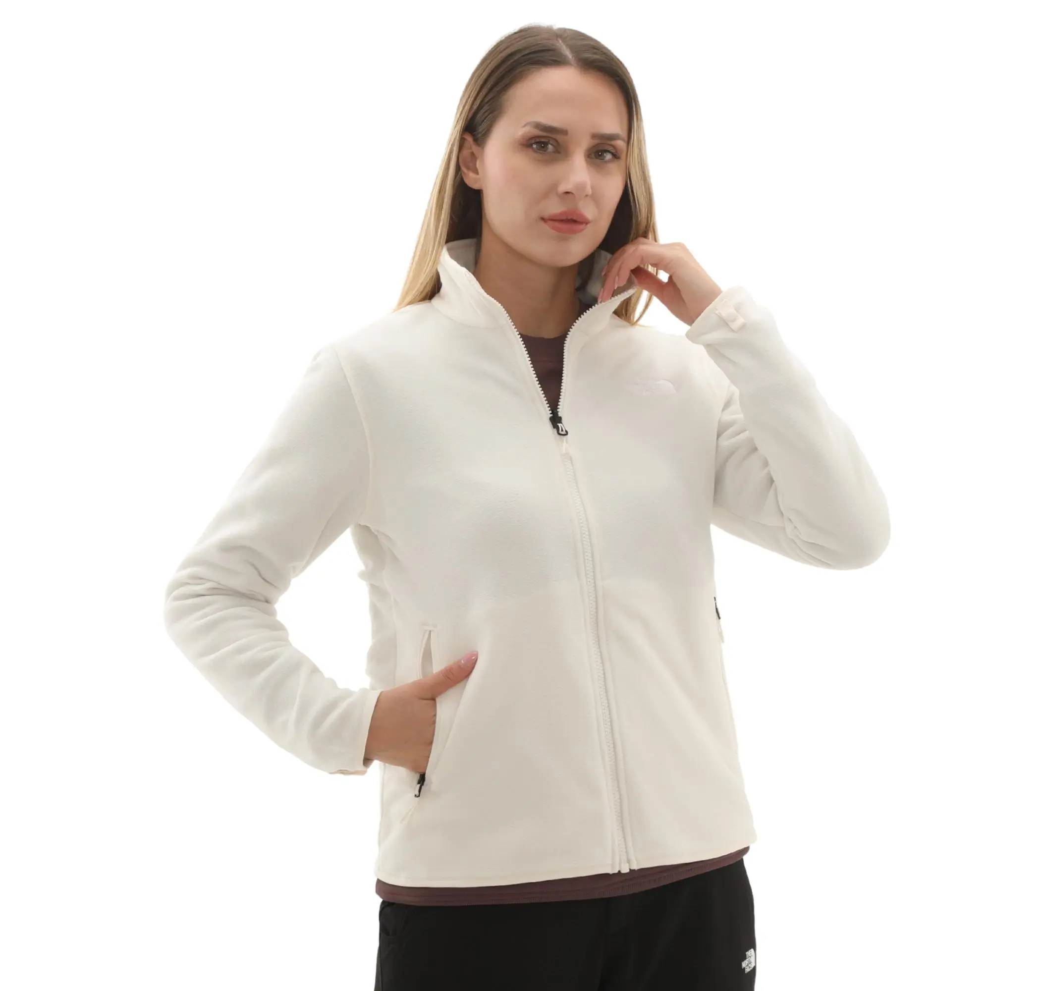 The North Face The North Face W Glacıer Fleece Jacket Kadın Ceket Beyaz - 3