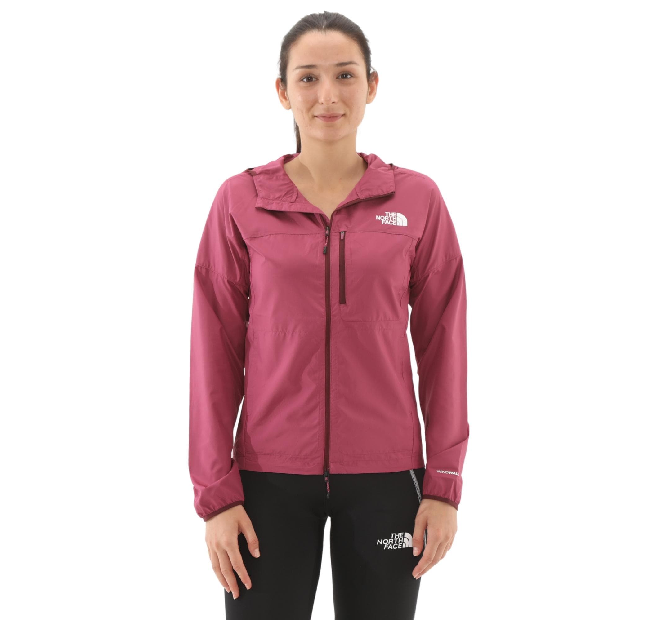 The North Face The North Face W Hıgher Run Wınd Jacket Kadın Yağmurluk-Rüzgarlık Bordo