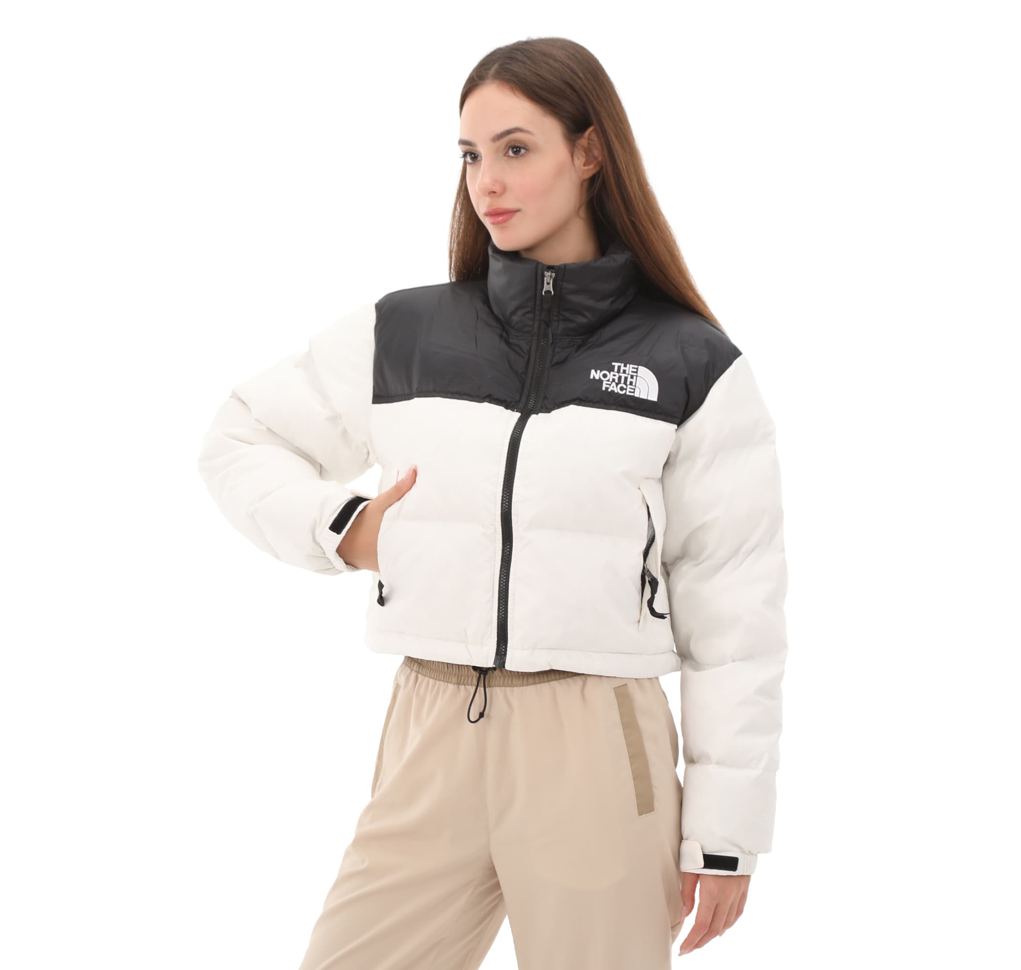 The North Face The North Face W Nuptse Short Jacket Kadın Mont Beyaz - 2