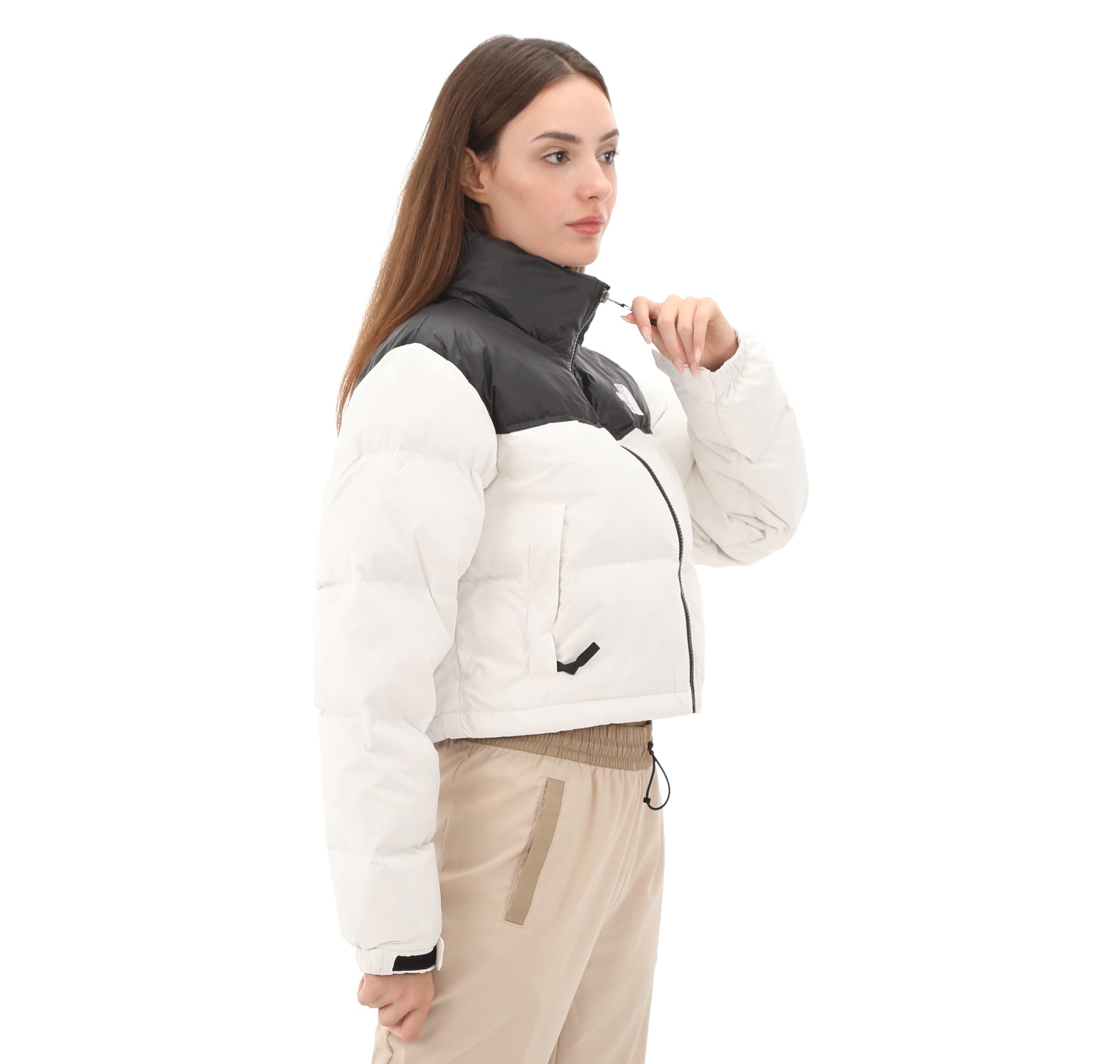 The North Face The North Face W Nuptse Short Jacket Kadın Mont Beyaz - 4