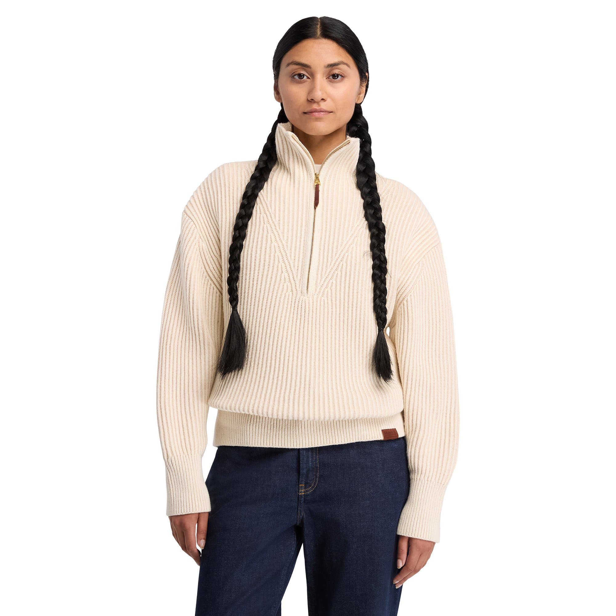 Timberland Timberland 1-4 Zip Chunky Sweater Kadın Sweatshirt - 2
