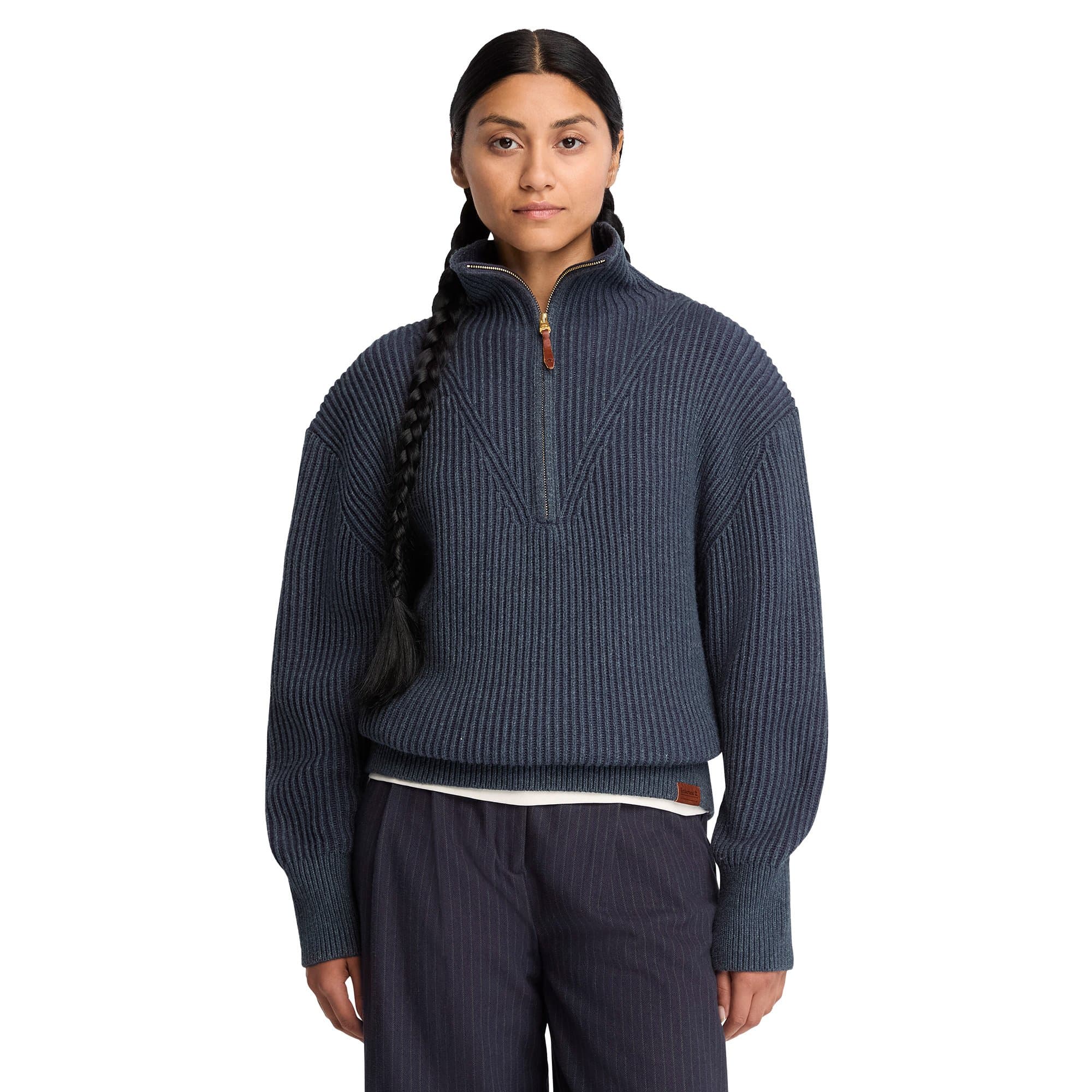Timberland Timberland 1-4 Zip Chunky Sweater Kadın Sweatshirt - 2