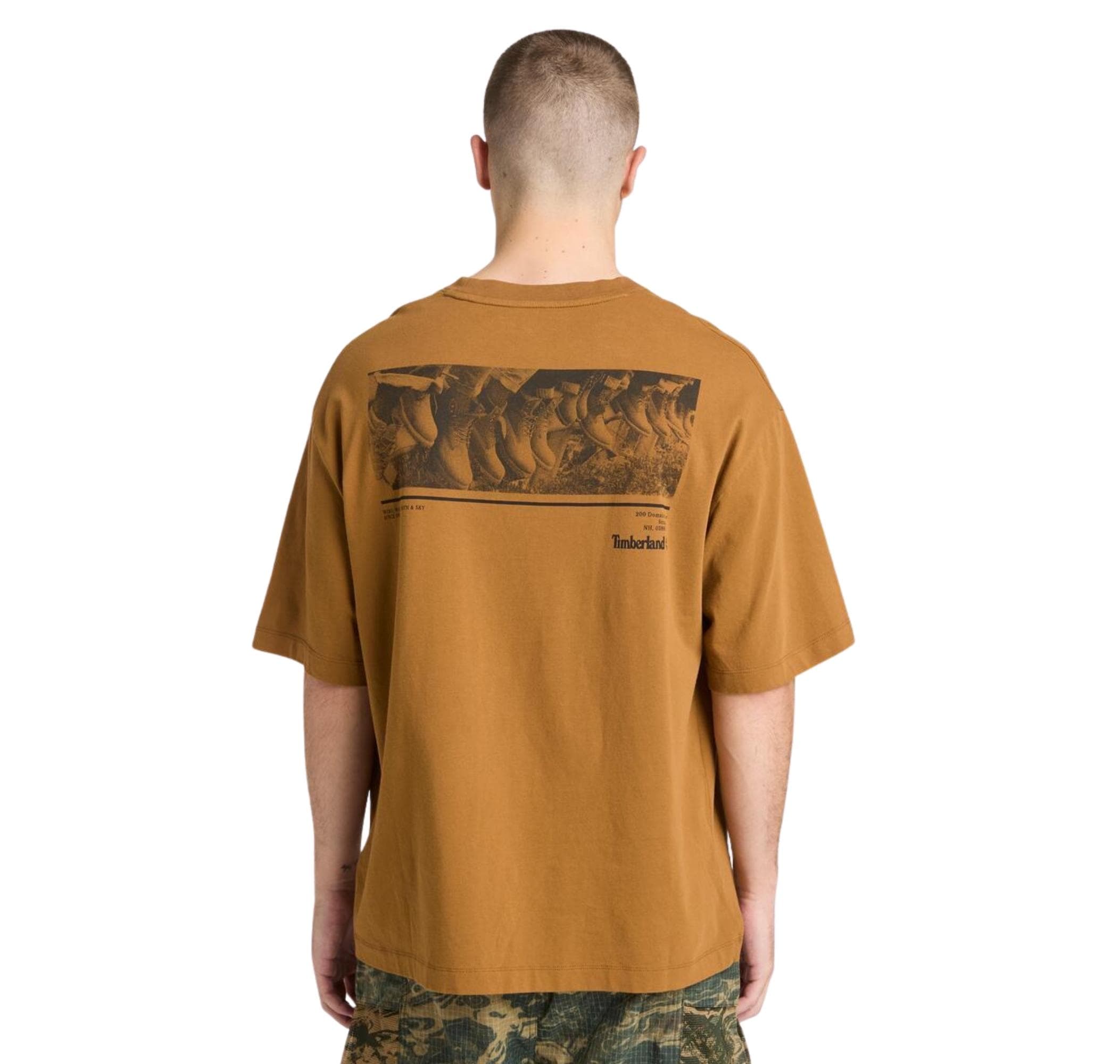 Timberland Timberland Archive Boot" Tee Erkek T-Shirt Kahve - 4