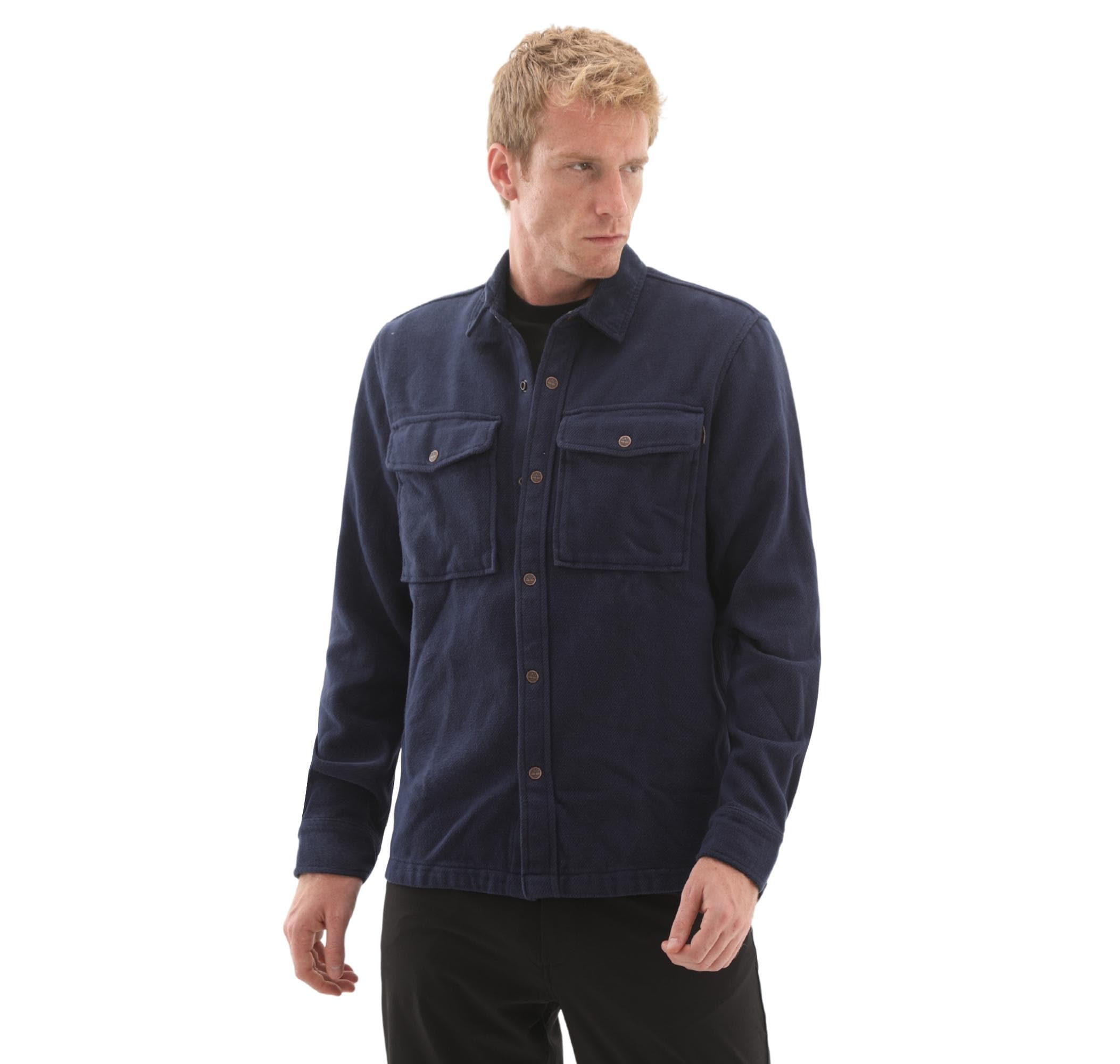 Timberland Timberland Corduroy Collar Utility Overshirt Erkek Ceket Lacivert - 3
