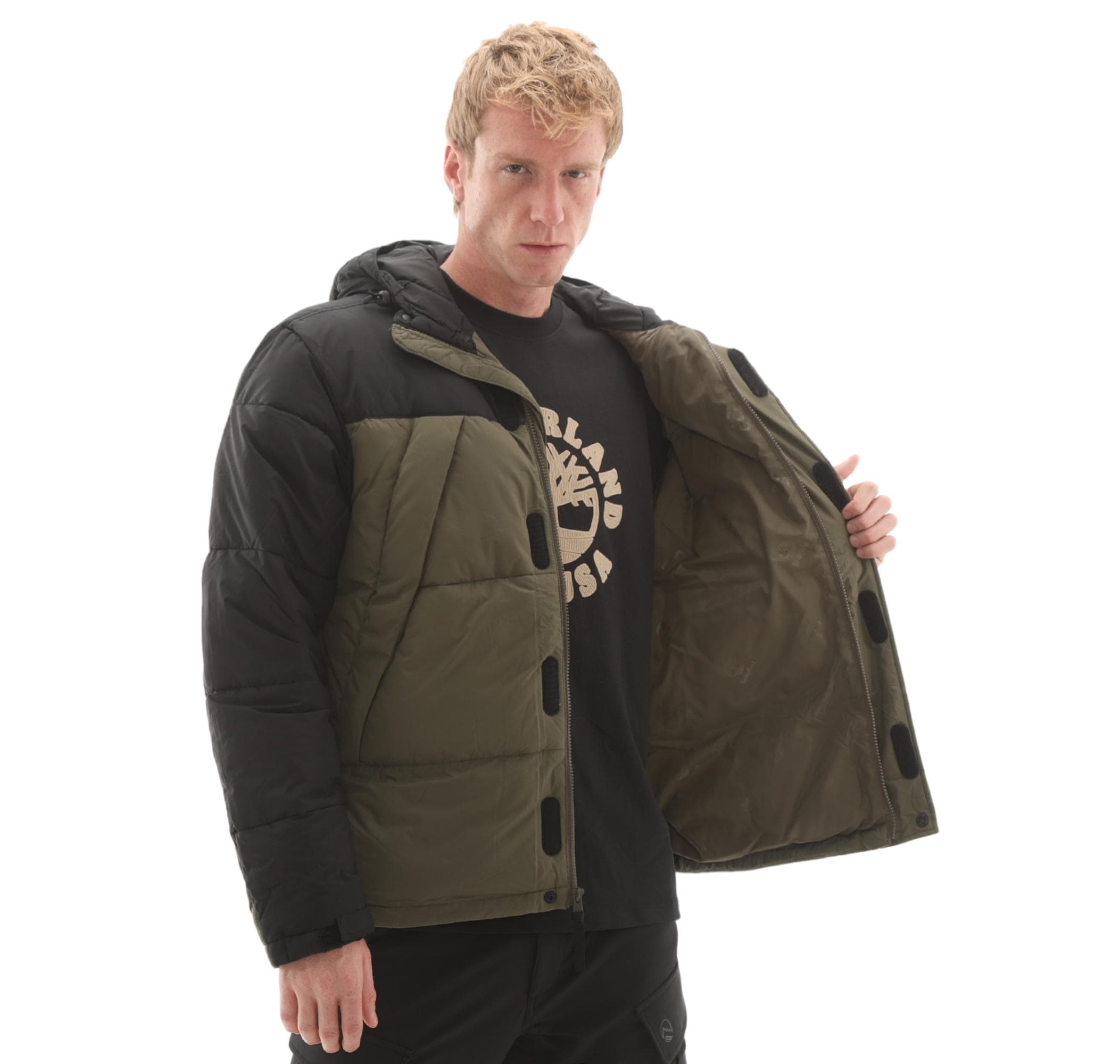Timberland Timberland Durable Water Repellent Puffer Jacket Erkek Mont Siyah - 5
