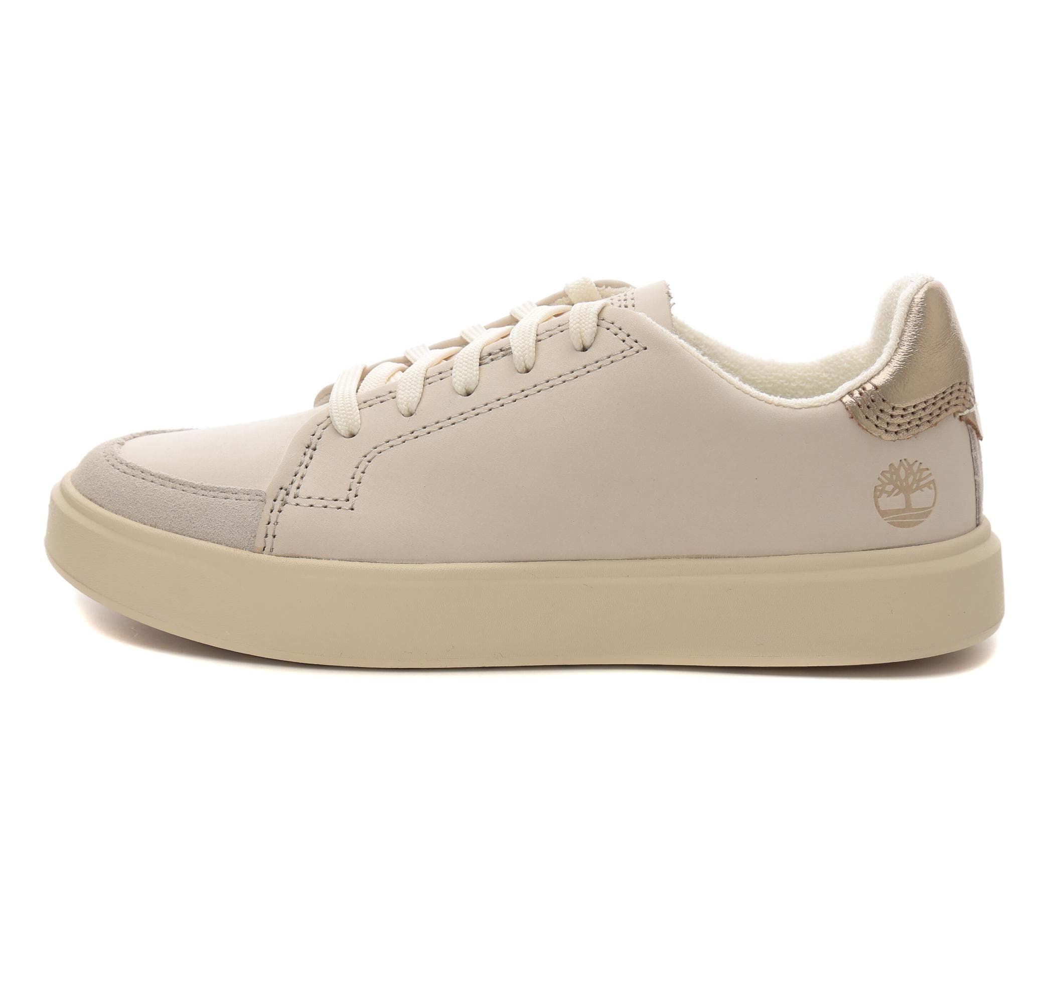 Timberland Timberland Emerson Street Low Lace Up Sneaker Kadın Spor Ayakkabı Krem