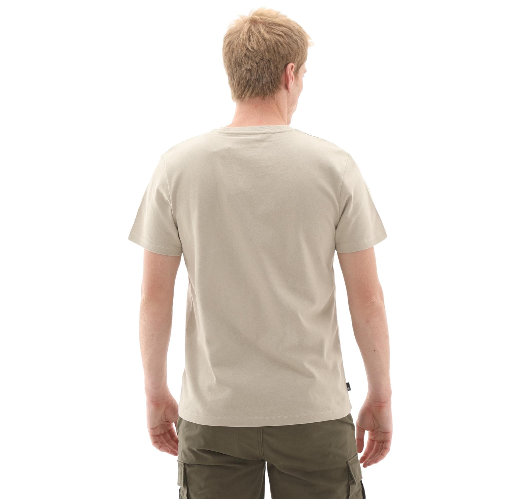 Timberland Timberland Establıshed 1973 Embroidery Logo Tee Erkek T-Shirt Krem - 4