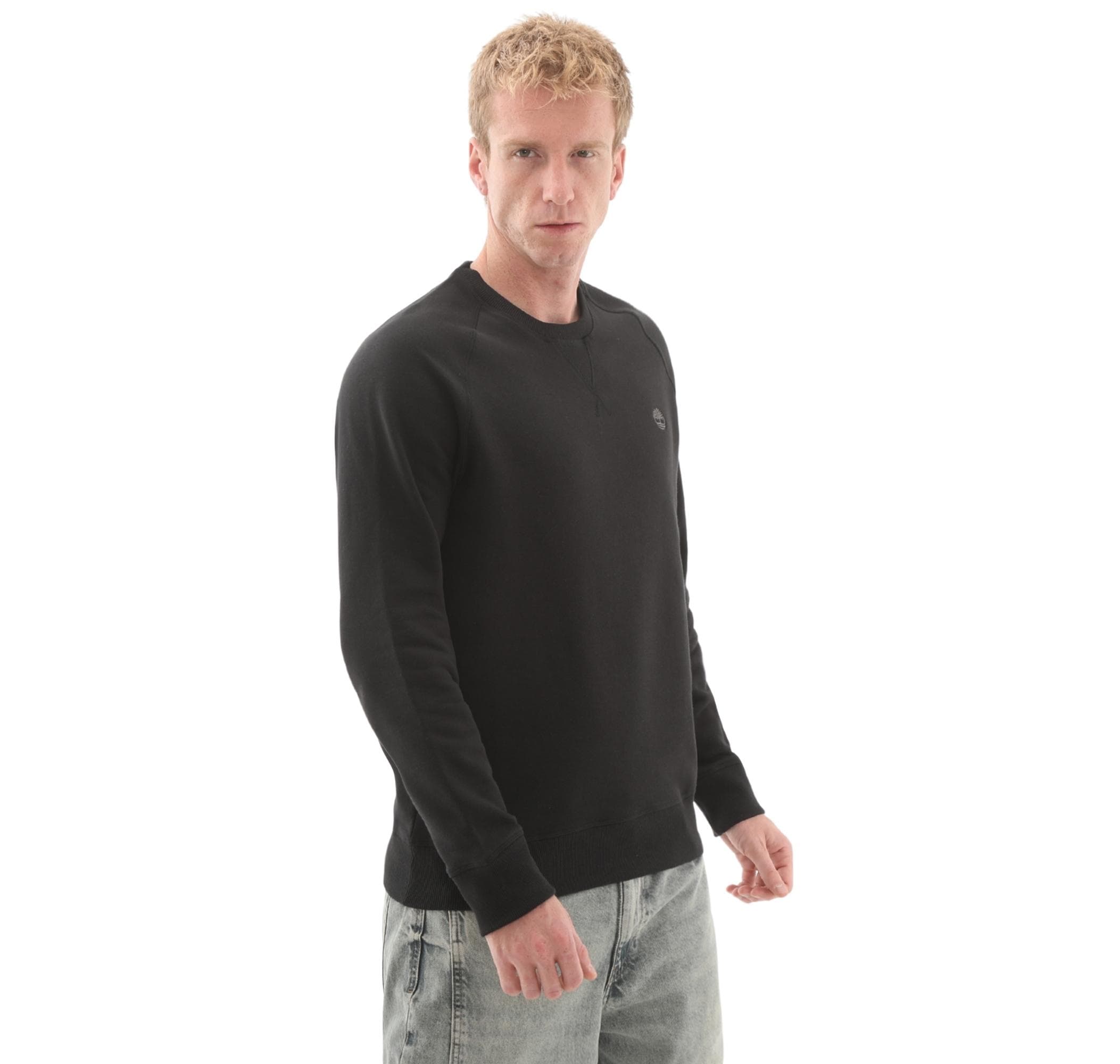 Timberland Timberland Exeter Rıver Brushed Back Crew Sweatshir Erkek Sweatshirt Siyah - 2
