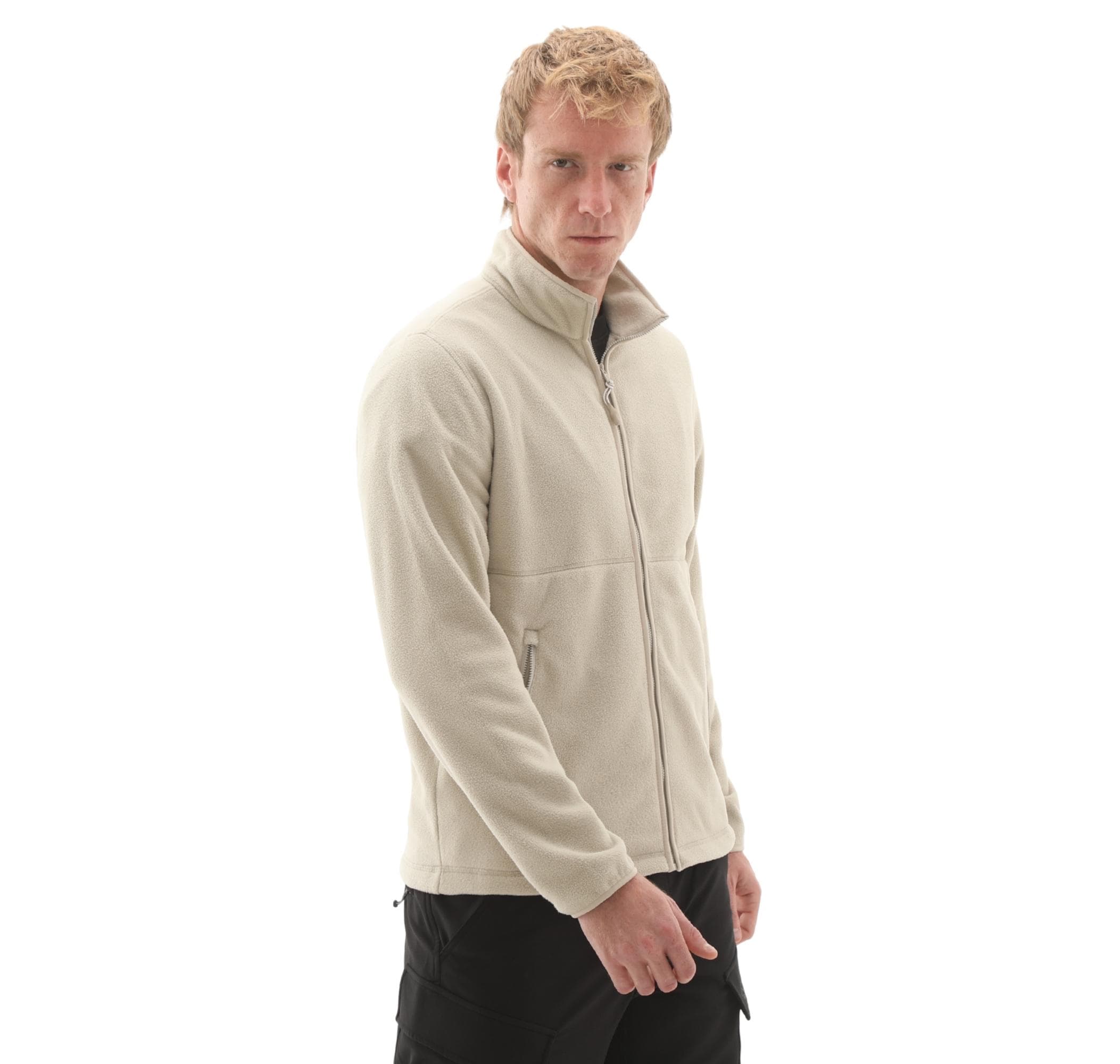 Timberland Timberland Full Zip Polar Fleece Erkek Ceket Krem - 3