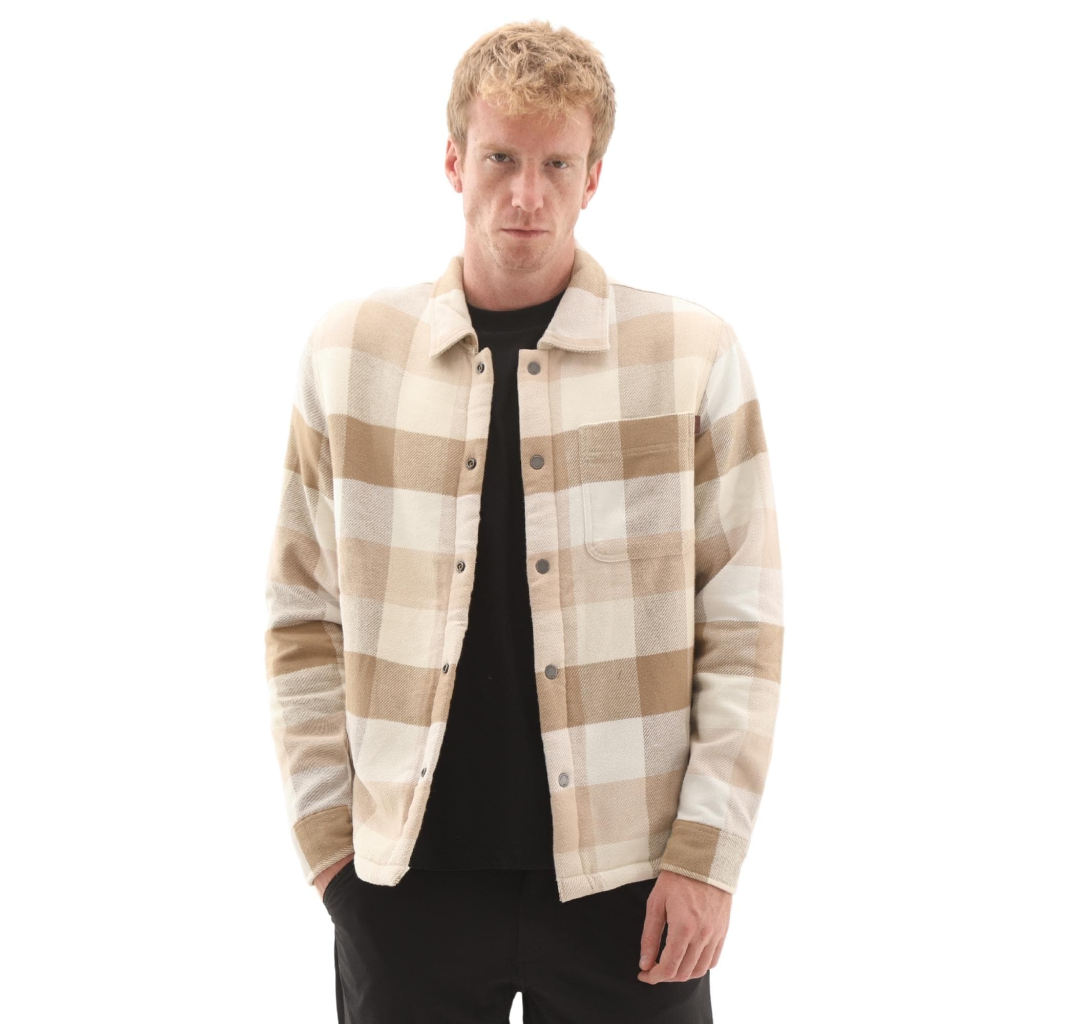 Timberland Timberland High Pile Lined Overshirt Erkek Ceket Krem