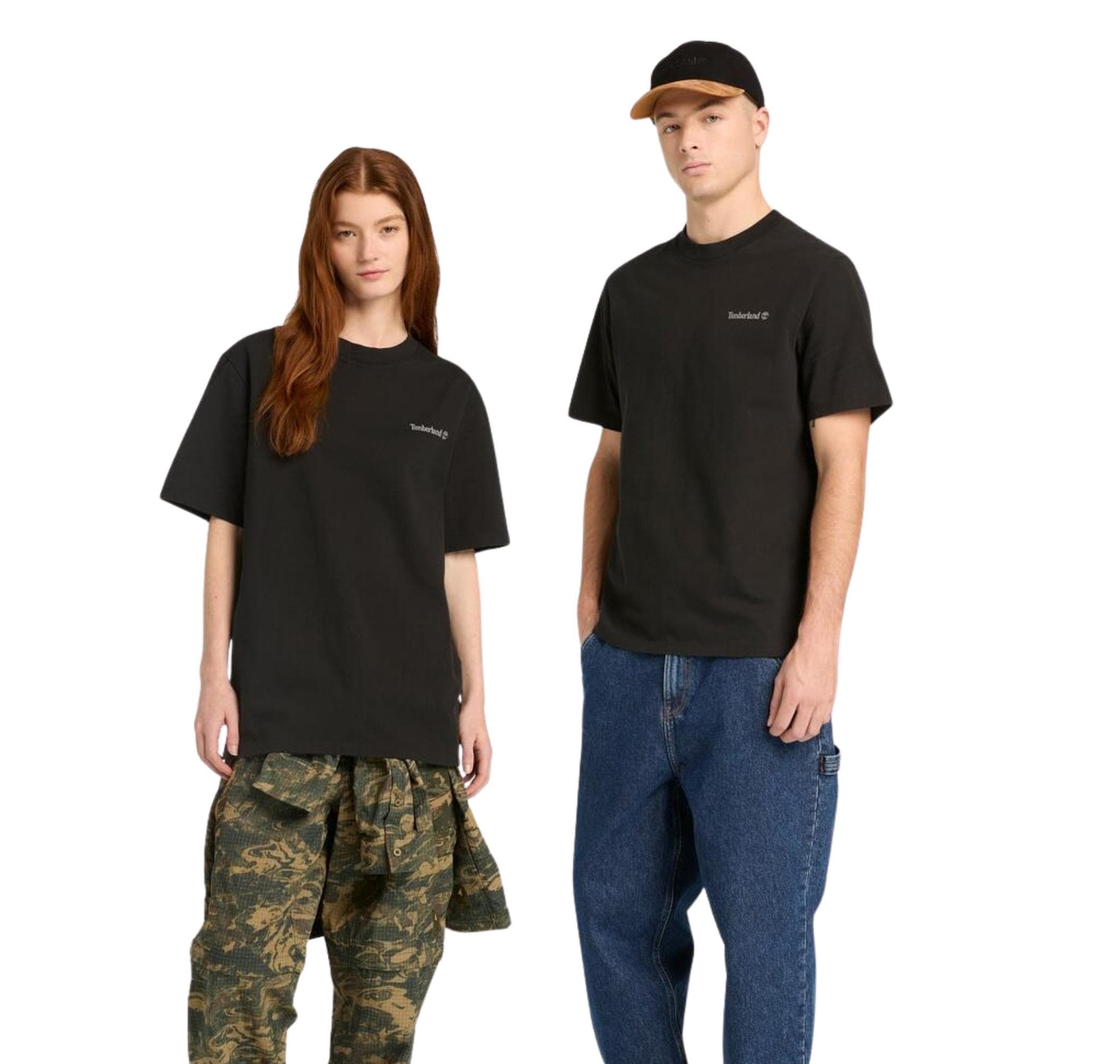 Timberland Timberland Lake House Back Graphic Tee Erkek T-Shirt Siyah - 2