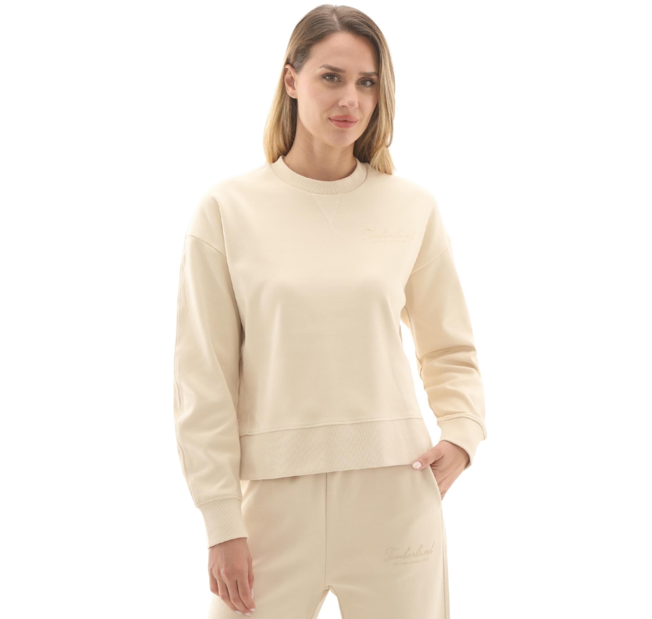 Timberland Timberland Lush Comfort Crew Sweatshirt Kadın Sweatshirt Bej