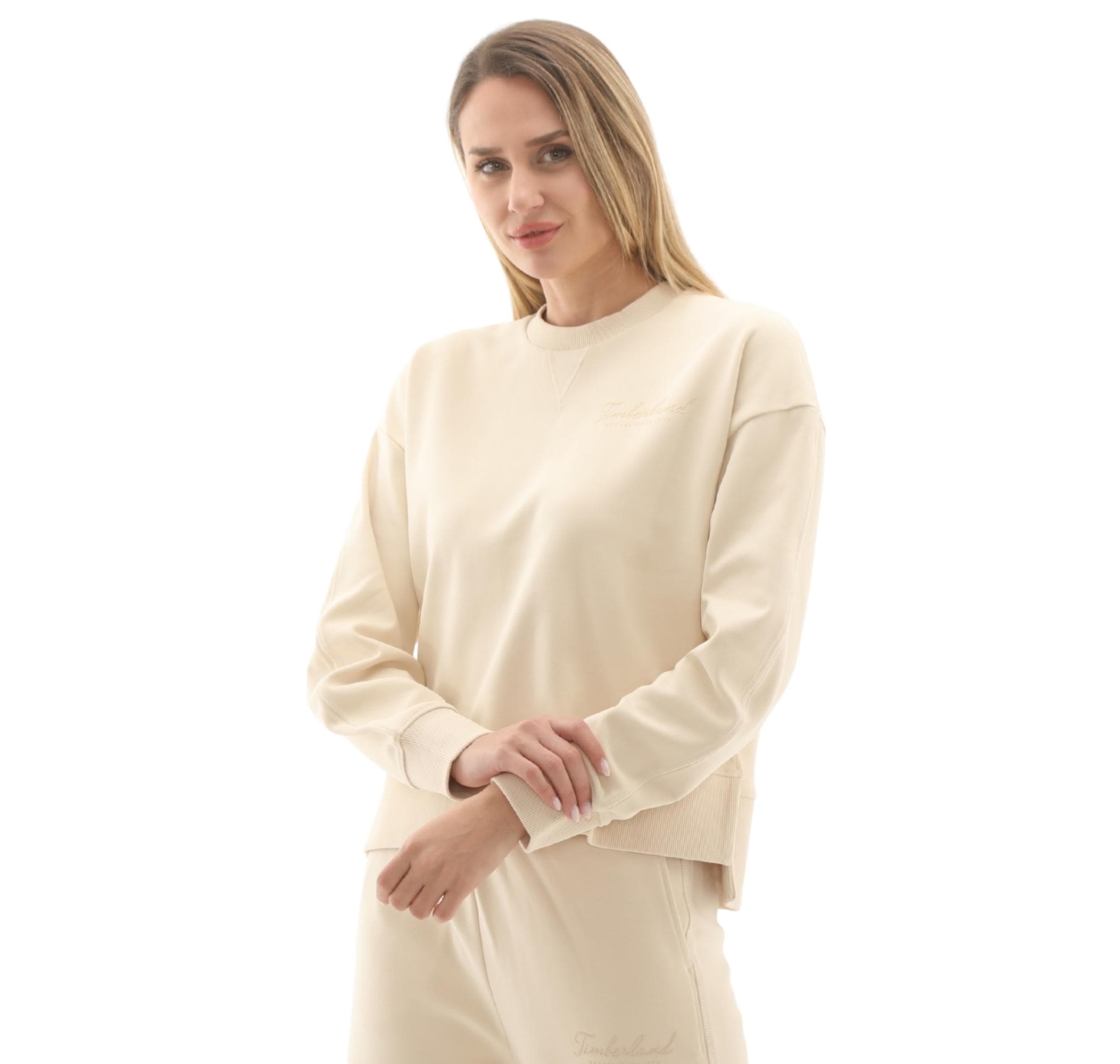 Timberland Timberland Lush Comfort Crew Sweatshirt Kadın Sweatshirt Bej - 3
