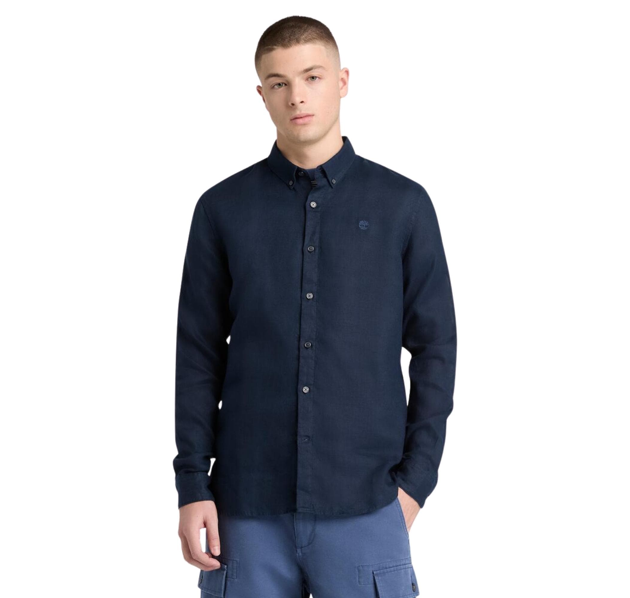Timberland Timberland Mıll Brook Linen Shirt Erkek Gömlek Lacivert - 2