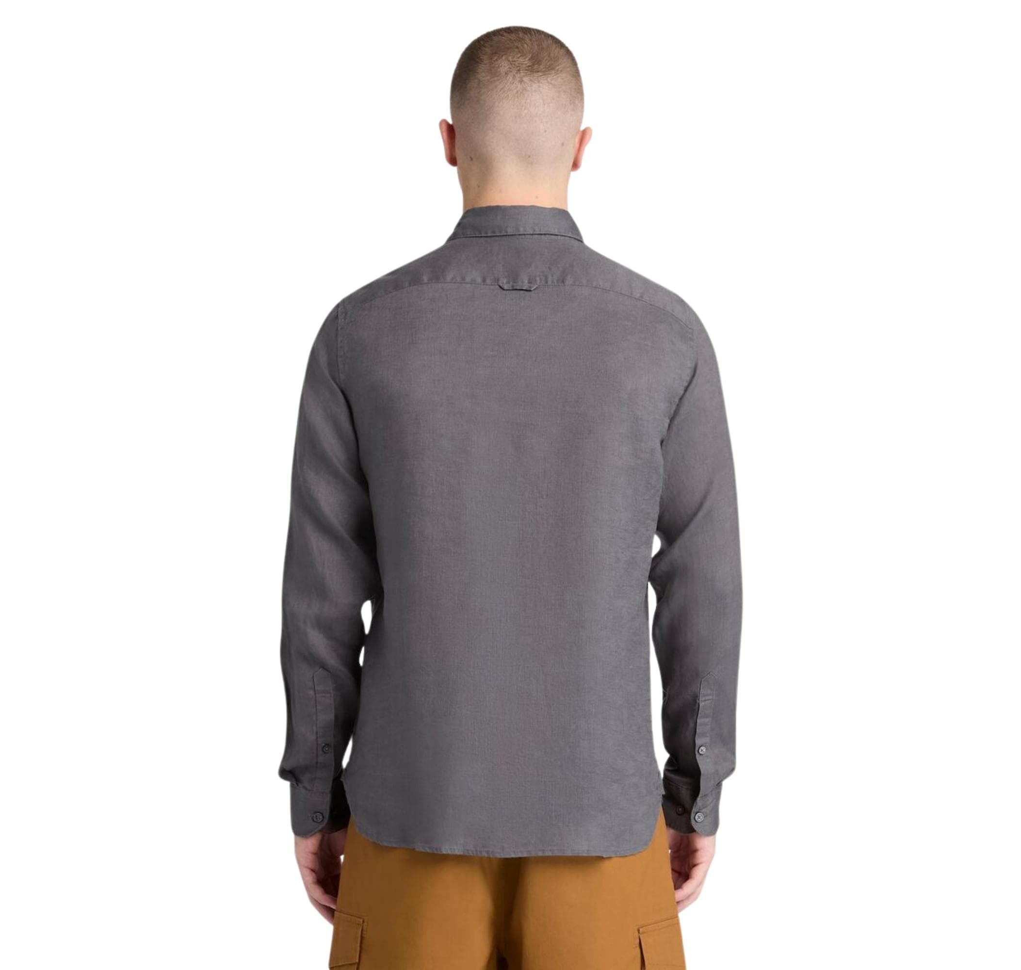 Timberland Timberland Mıll Brook Linen Shirt Erkek Gömlek Gri - 2