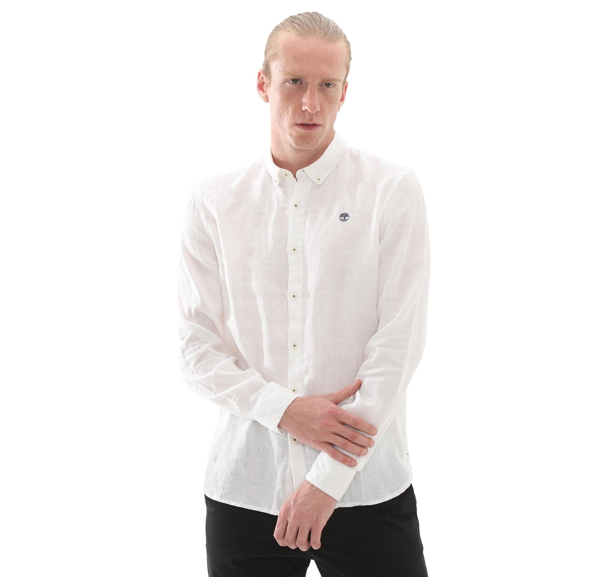 Timberland Timberland Mıll Brook Linen Shirt Erkek Gömlek Beyaz - 3
