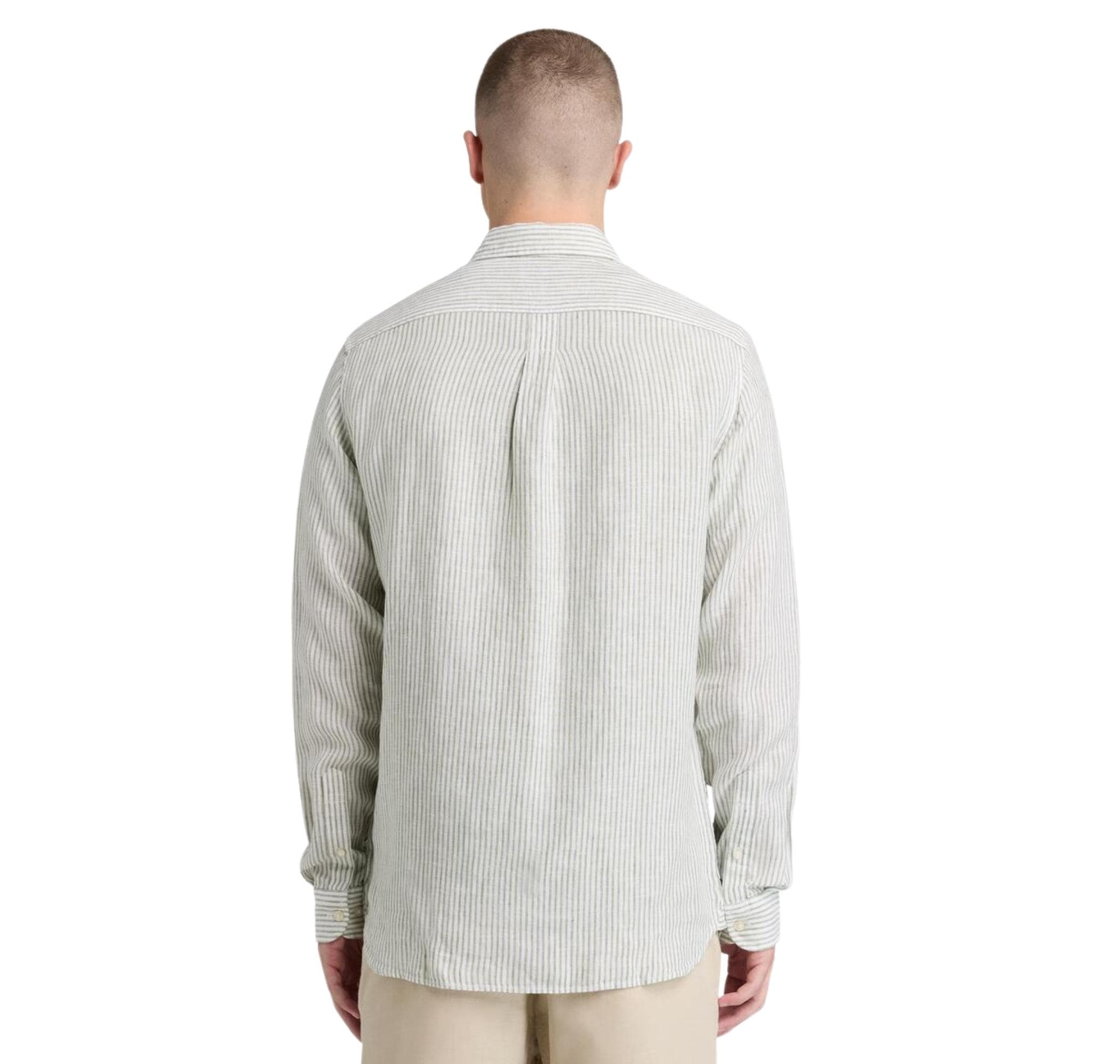 Timberland Timberland Mıll Brook Linen Striped Shirt (Regular) Erkek Gömlek Gri - 2