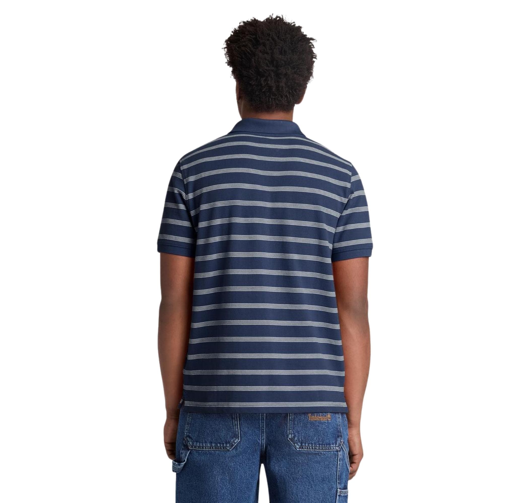 Timberland Timberland Mıllers Rıver 4 Rows Stripes Short Sleev Erkek T-Shirt Lacivert - 2