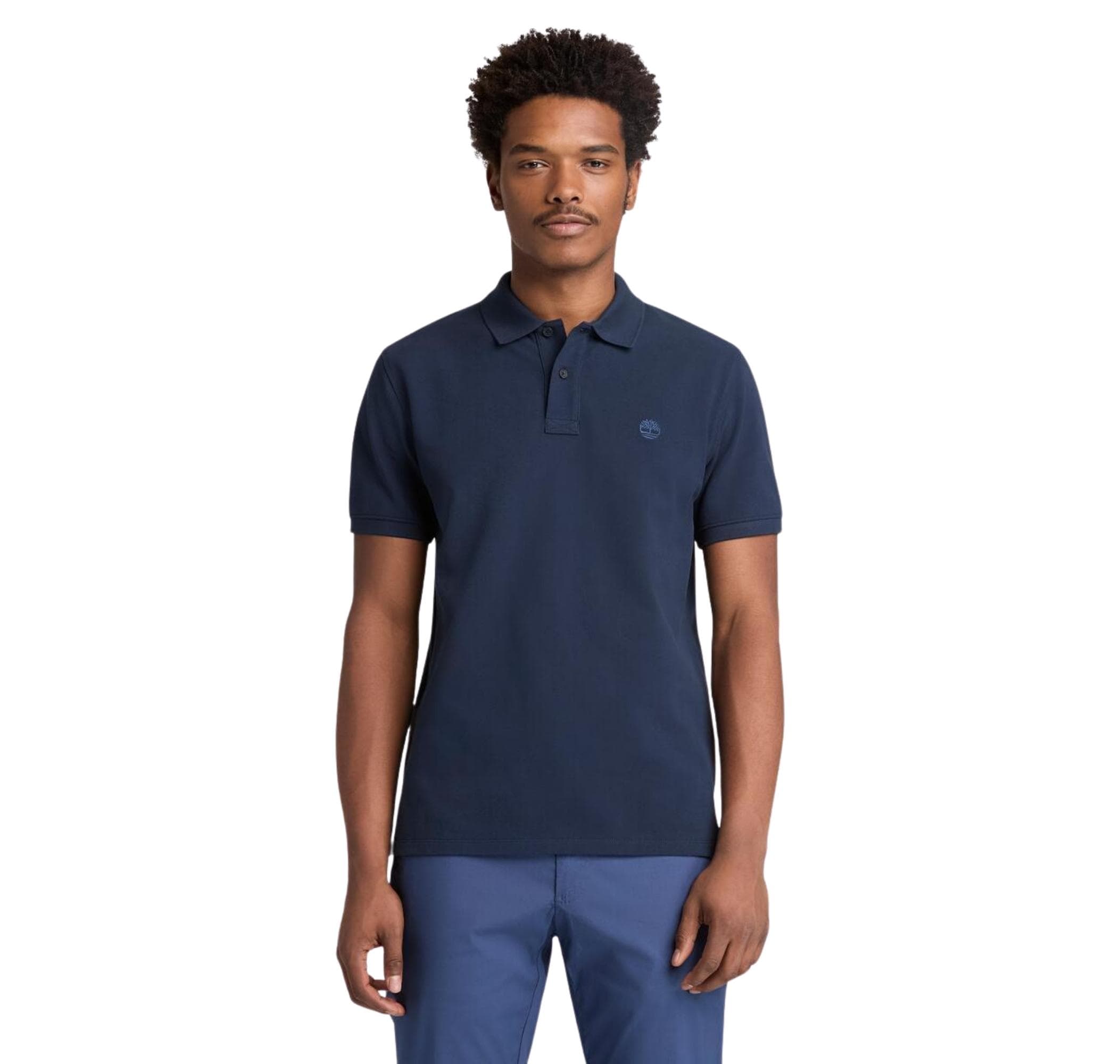 Timberland Timberland Mıllers Rıver Pique Short Sleeve Polo Erkek T-Shirt Lacivert