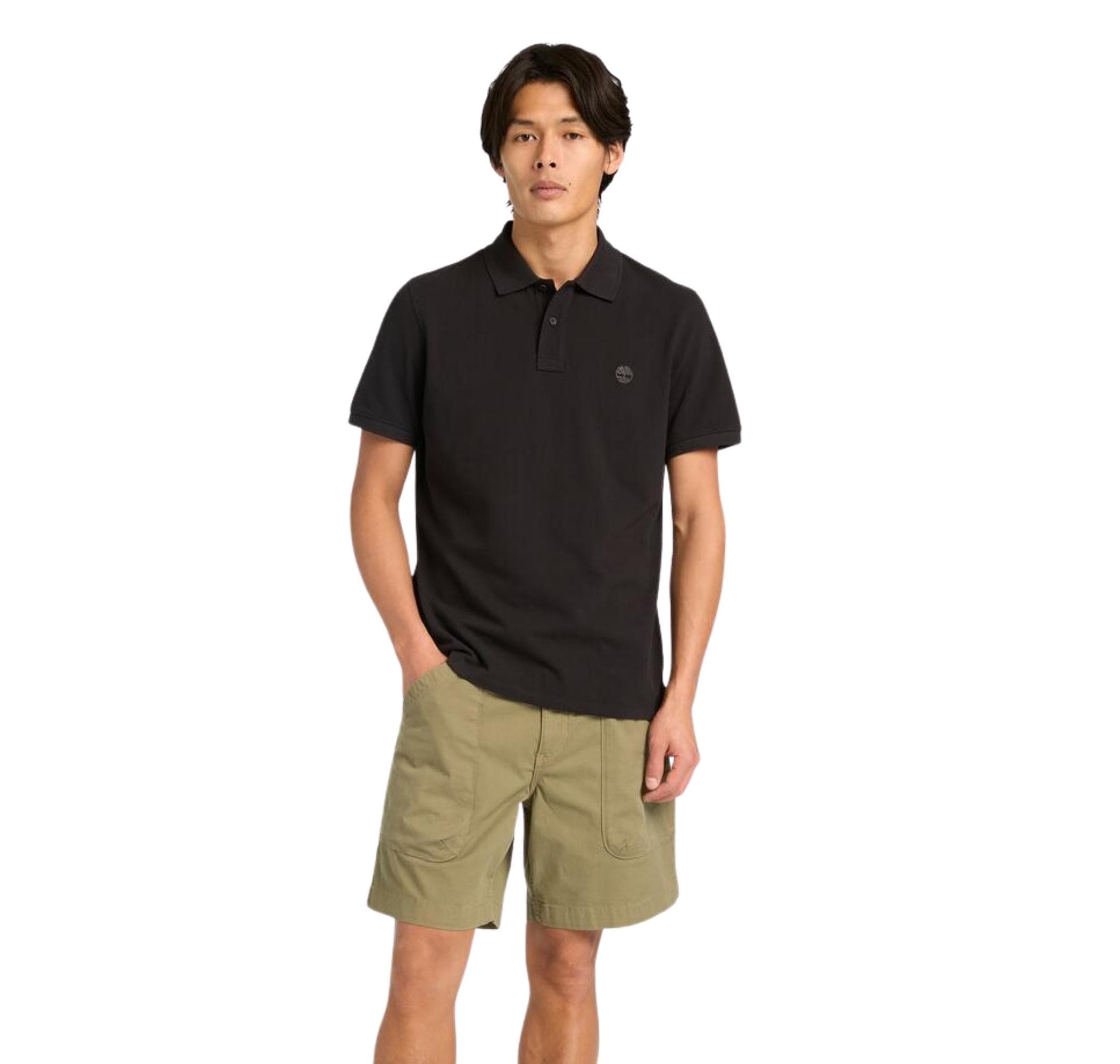 Timberland Timberland Mıllers Rıver Pique Short Sleeve Polo Erkek T-Shirt Siyah - 2
