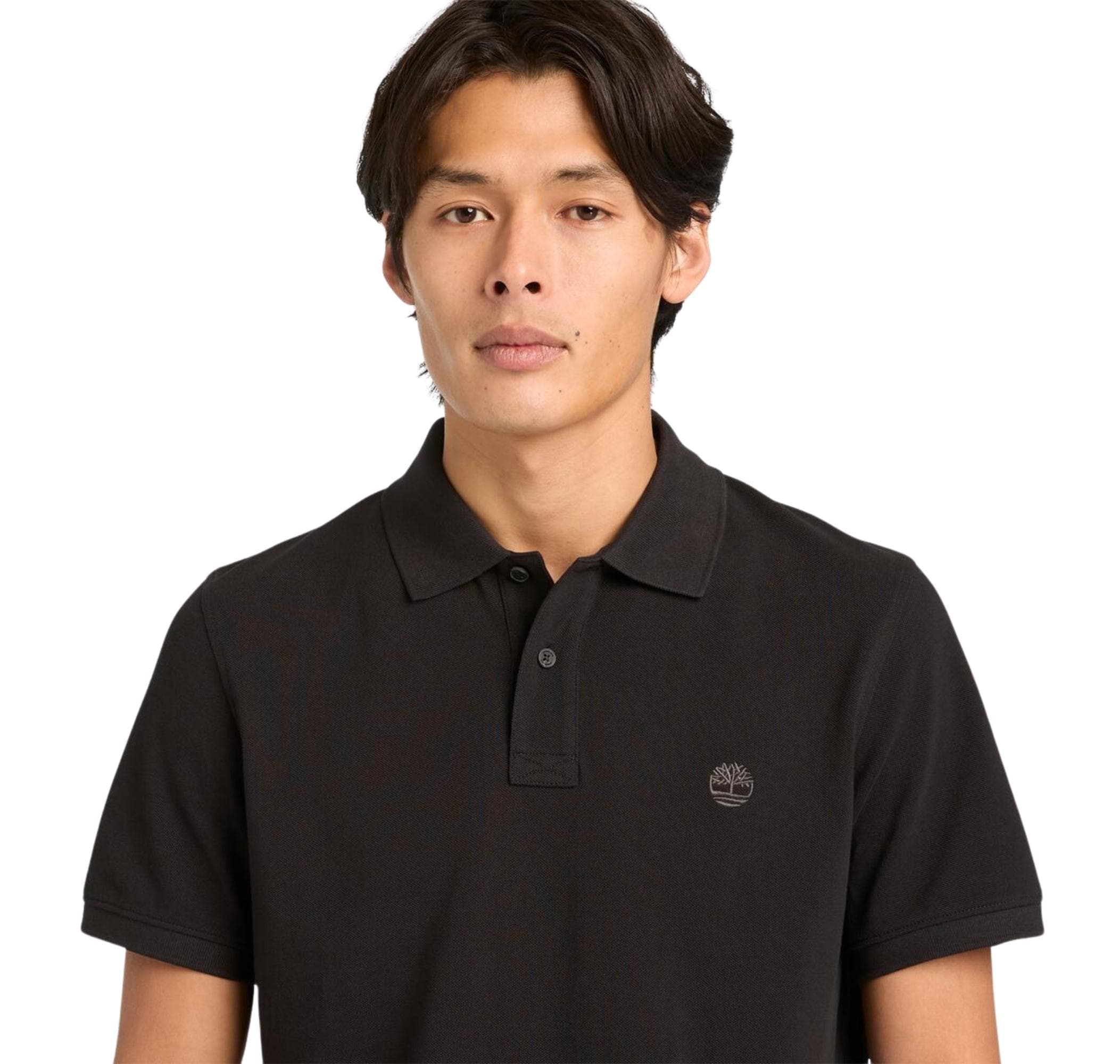 Timberland Timberland Mıllers Rıver Pique Short Sleeve Polo Erkek T-Shirt Siyah - 4