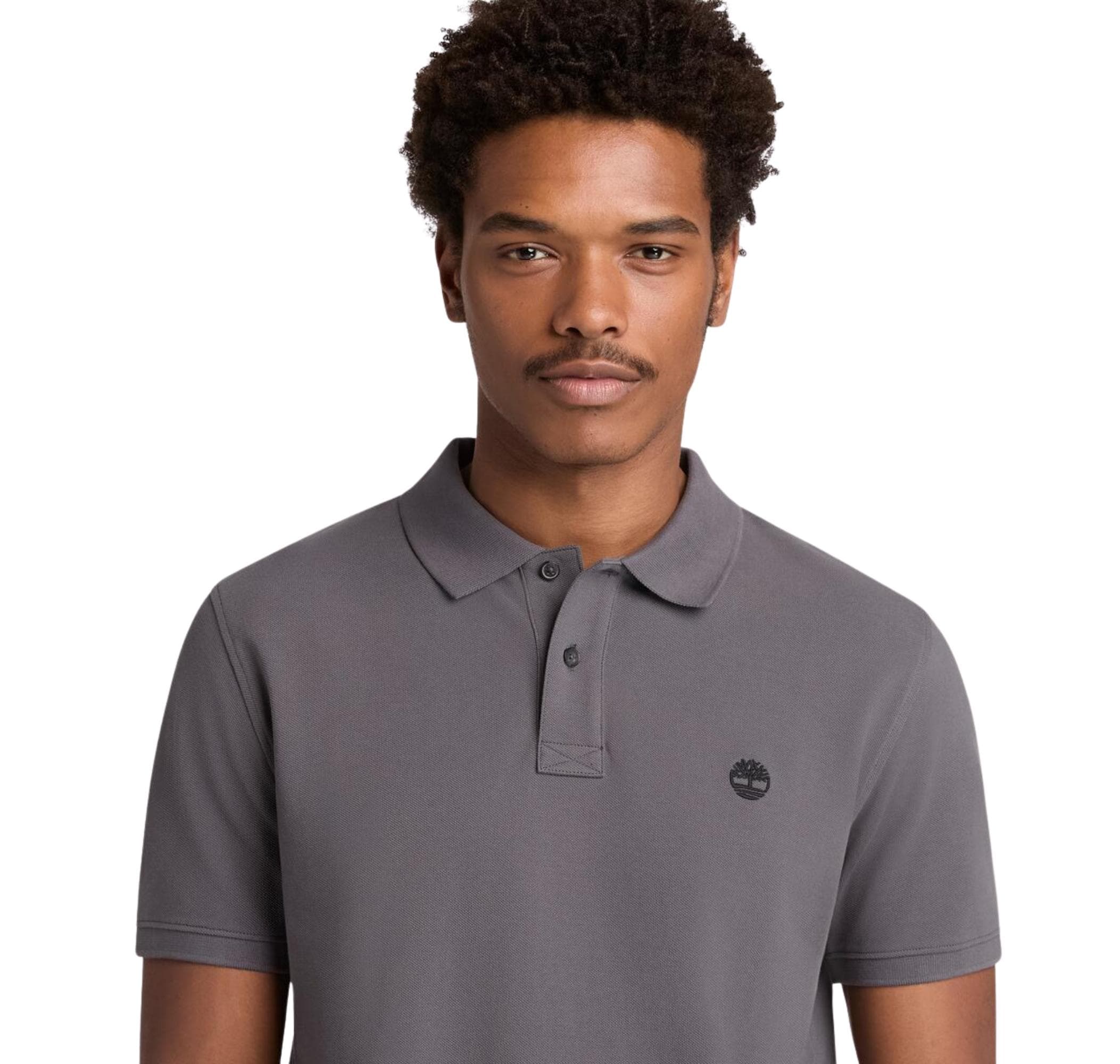 Timberland Timberland Mıllers Rıver Pique Short Sleeve Polo Erkek T-Shirt Antrasit - 4