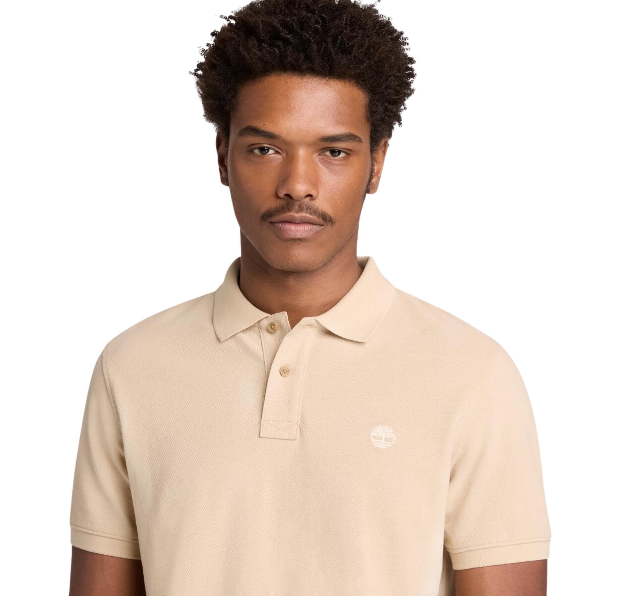 Timberland Timberland Mıllers Rıver Pique Short Sleeve Polo Erkek T-Shirt Krem - 3