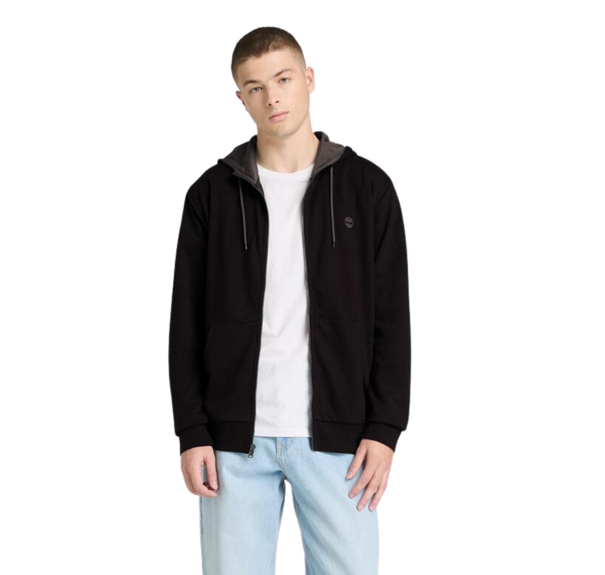 Timberland Timberland Oyster Rıver Chest Logo Full-Zip Lb Hood Erkek Ceket Siyah - 2