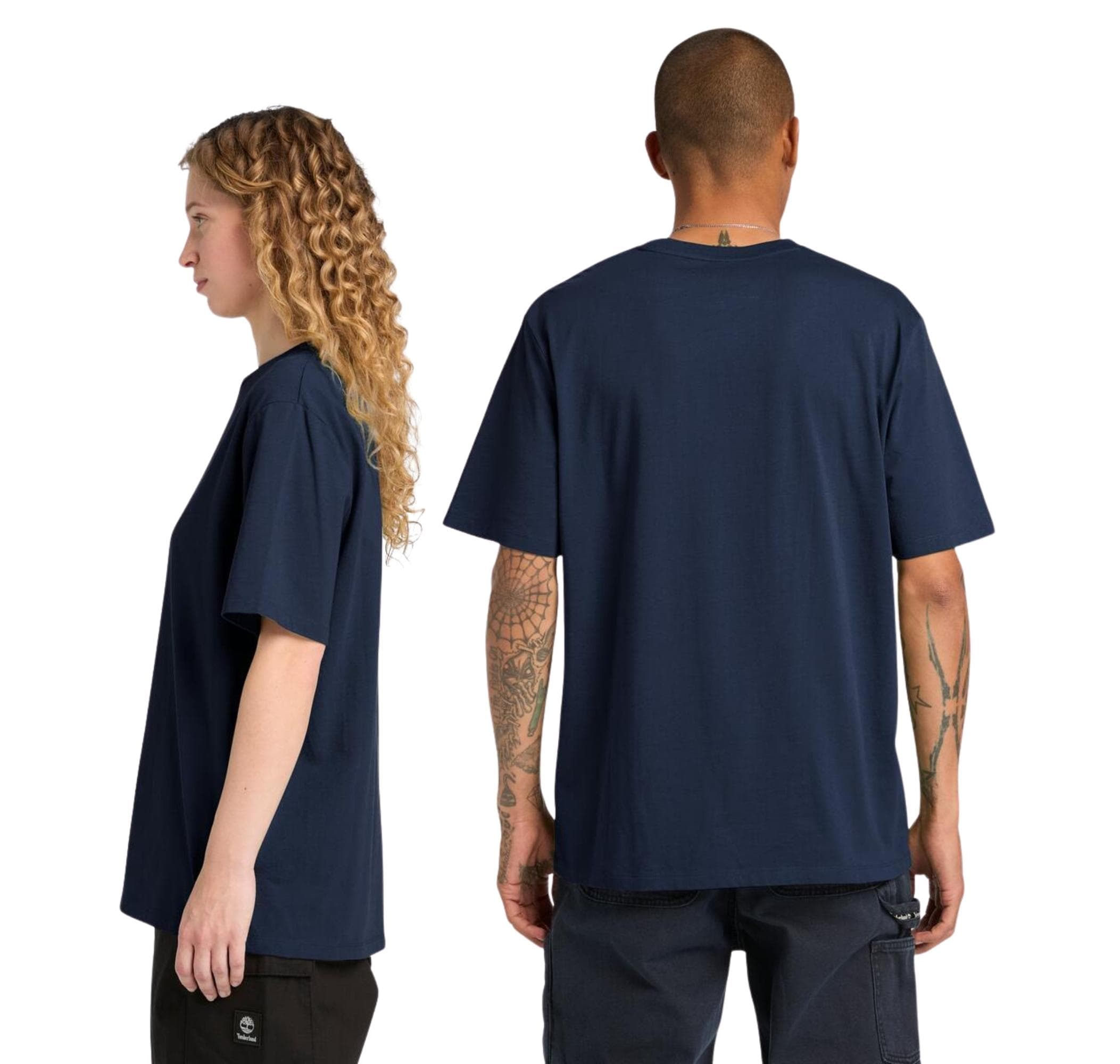 Timberland Timberland Print Stack Logo Short Sleeve Tee Erkek T-Shirt Lacivert - 3