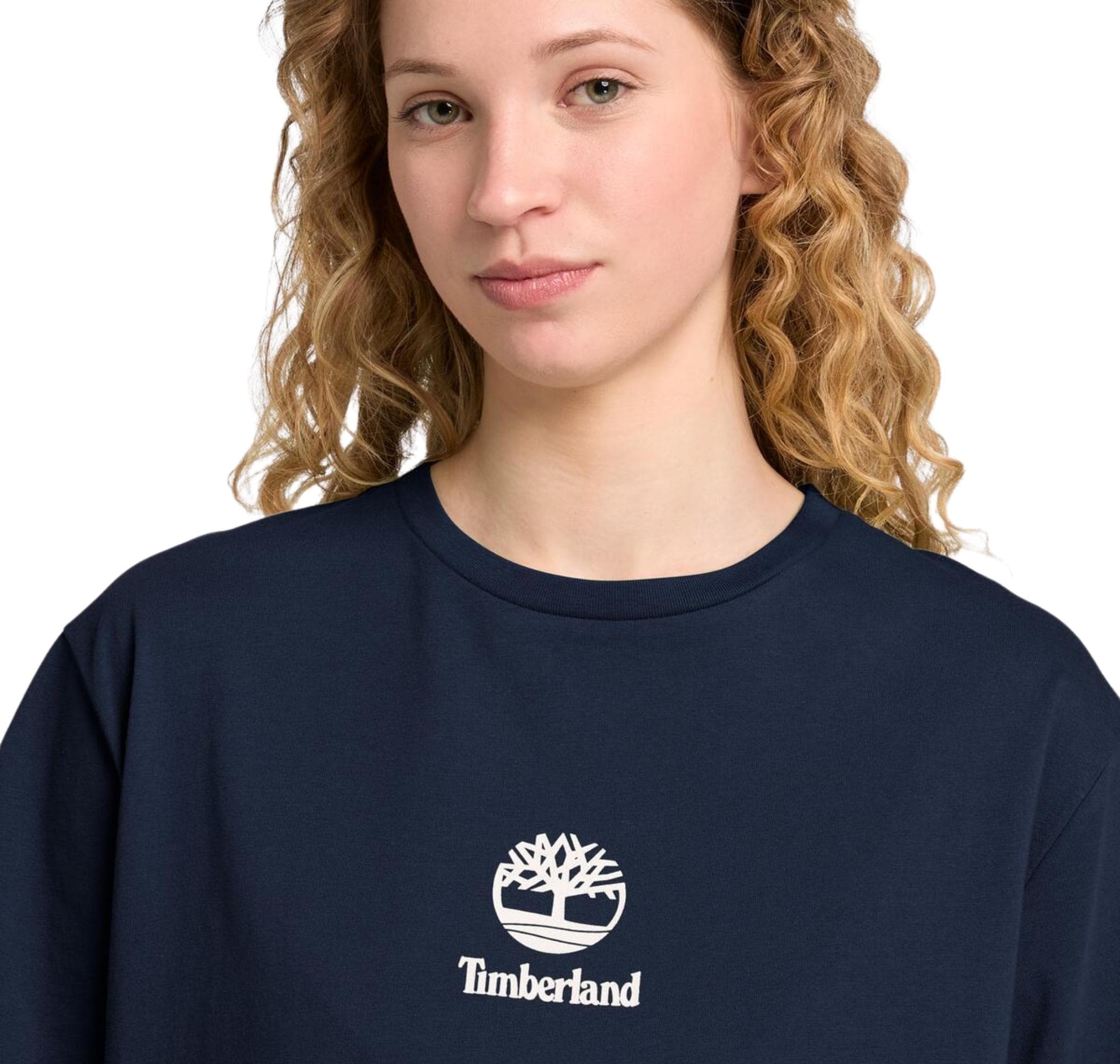 Timberland Timberland Print Stack Logo Short Sleeve Tee Erkek T-Shirt Lacivert - 4