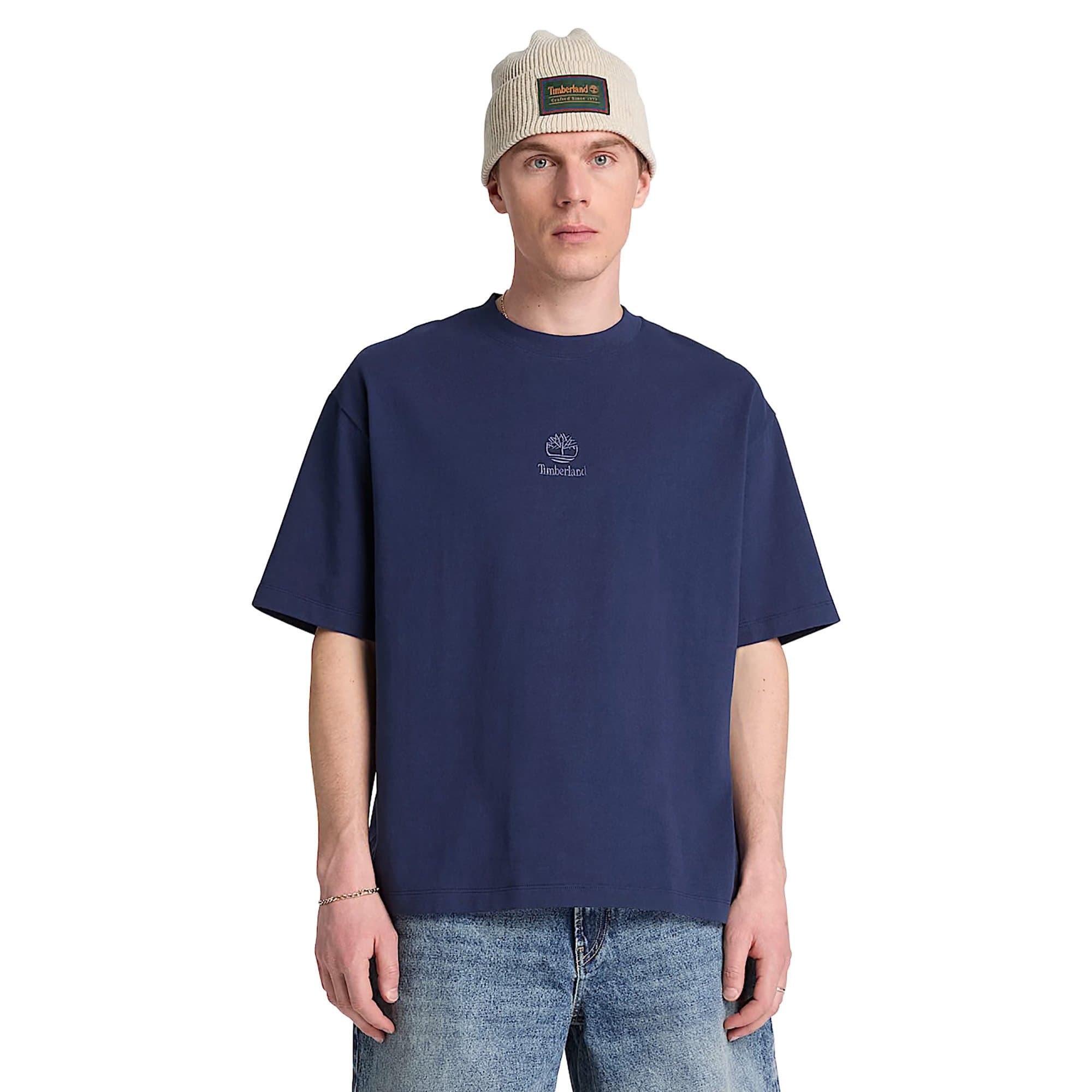Timberland Timberland Shorewood Heavyweight Ss Tee Erkek T-Shirt Lacivert