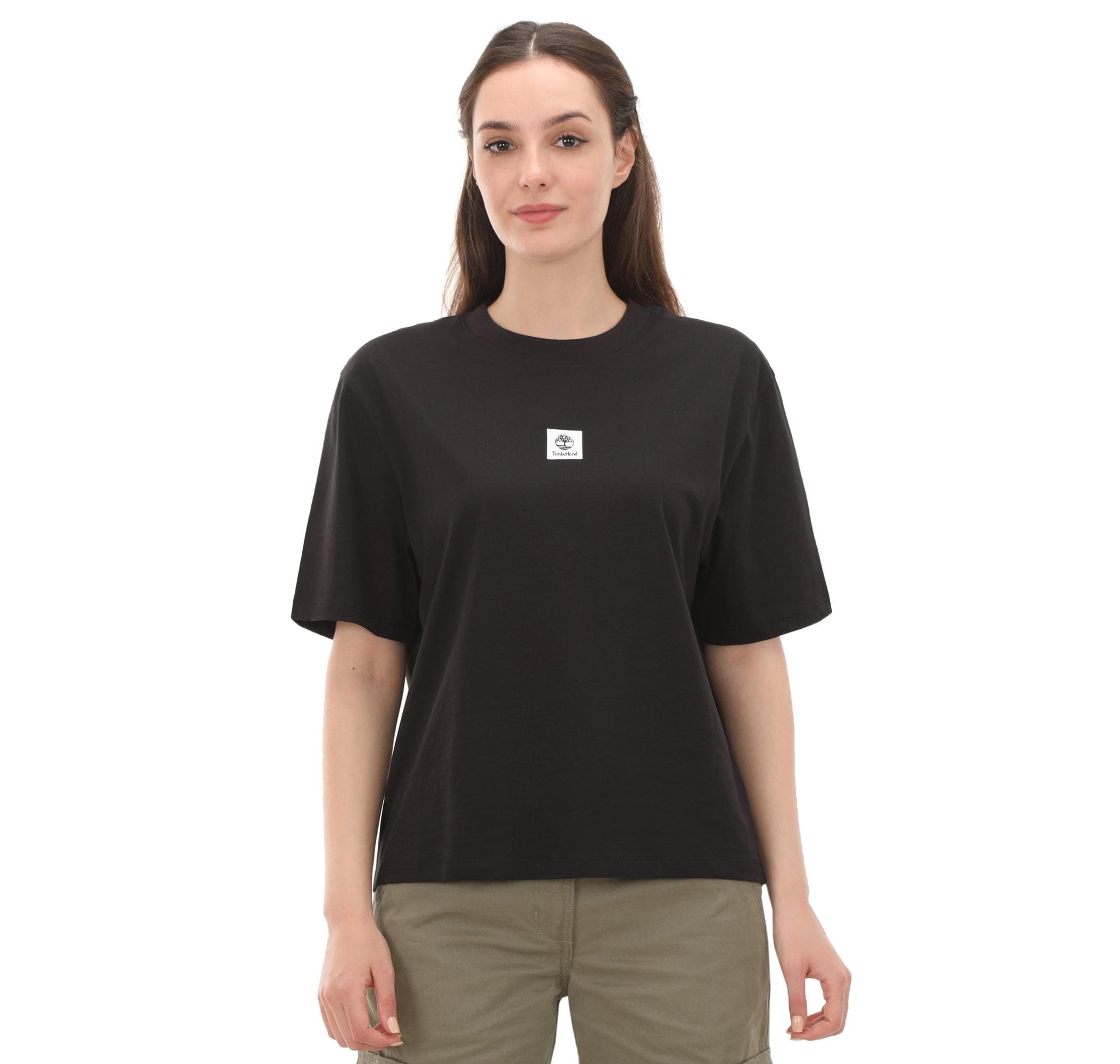 Timberland Timberland Short-Sleeve Tee Kadın T-Shirt Siyah