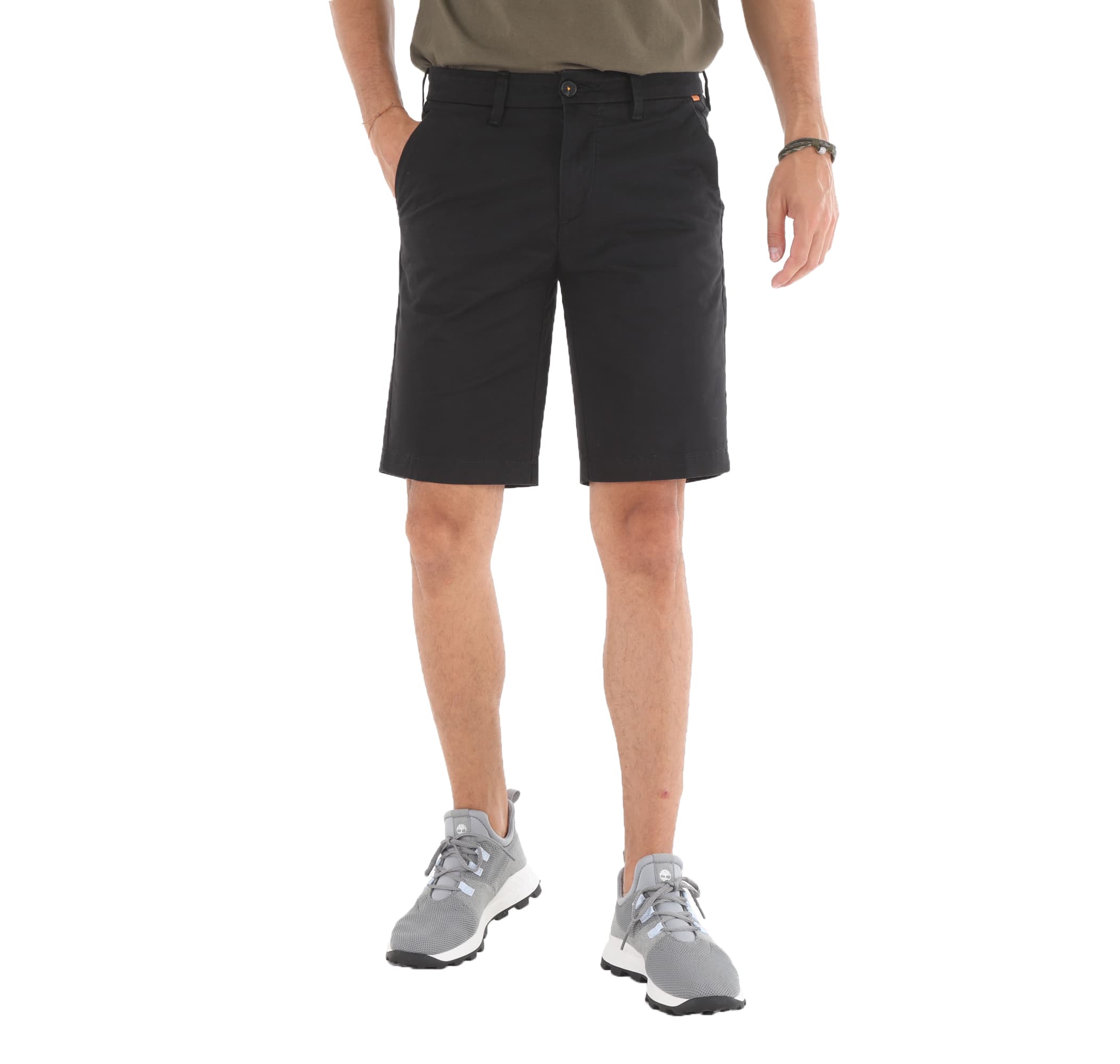 Timberland Timberland Squam Lake Stretch Twill Straight Chino Erkek Şort Ve Kapri Siyah