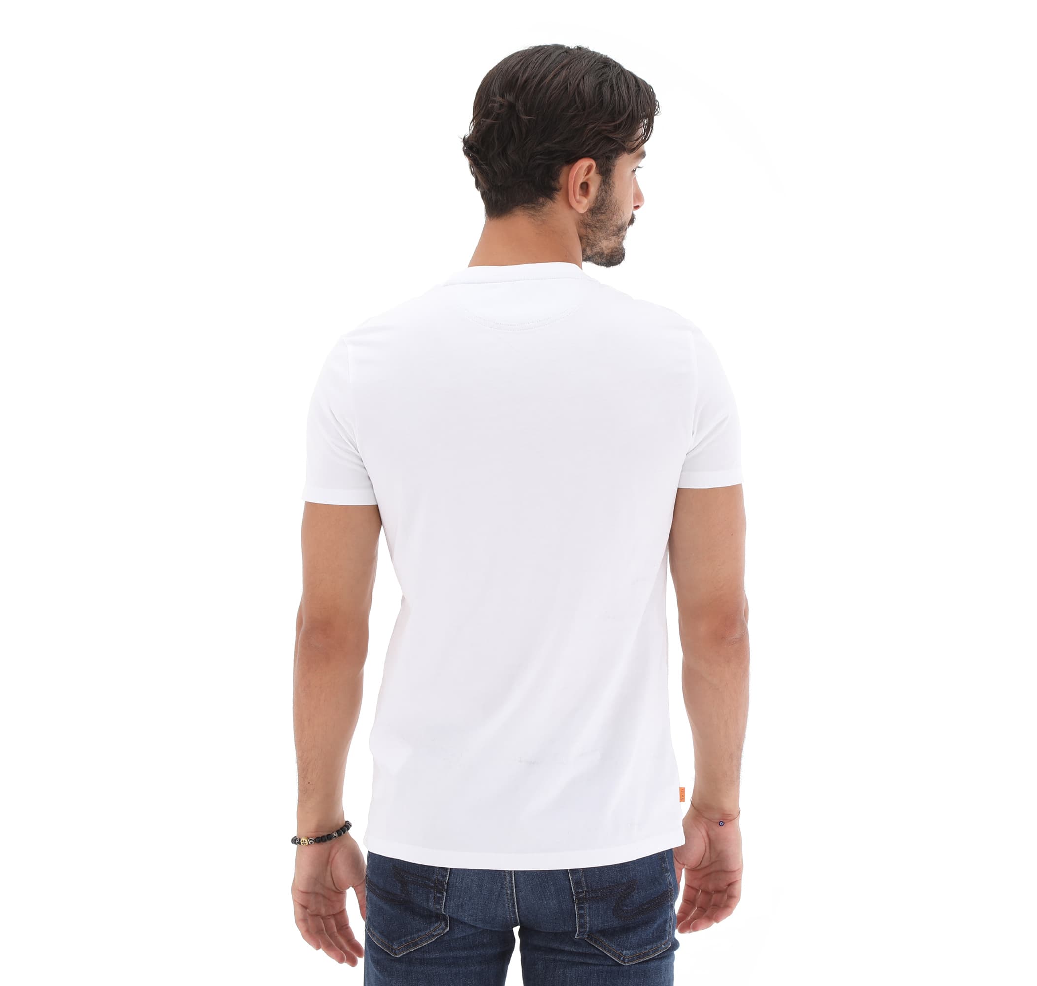 Timberland Timberland Ss Dunstan River Jersey Crew Tee Slim Erkek T-Shirt Beyaz - 4