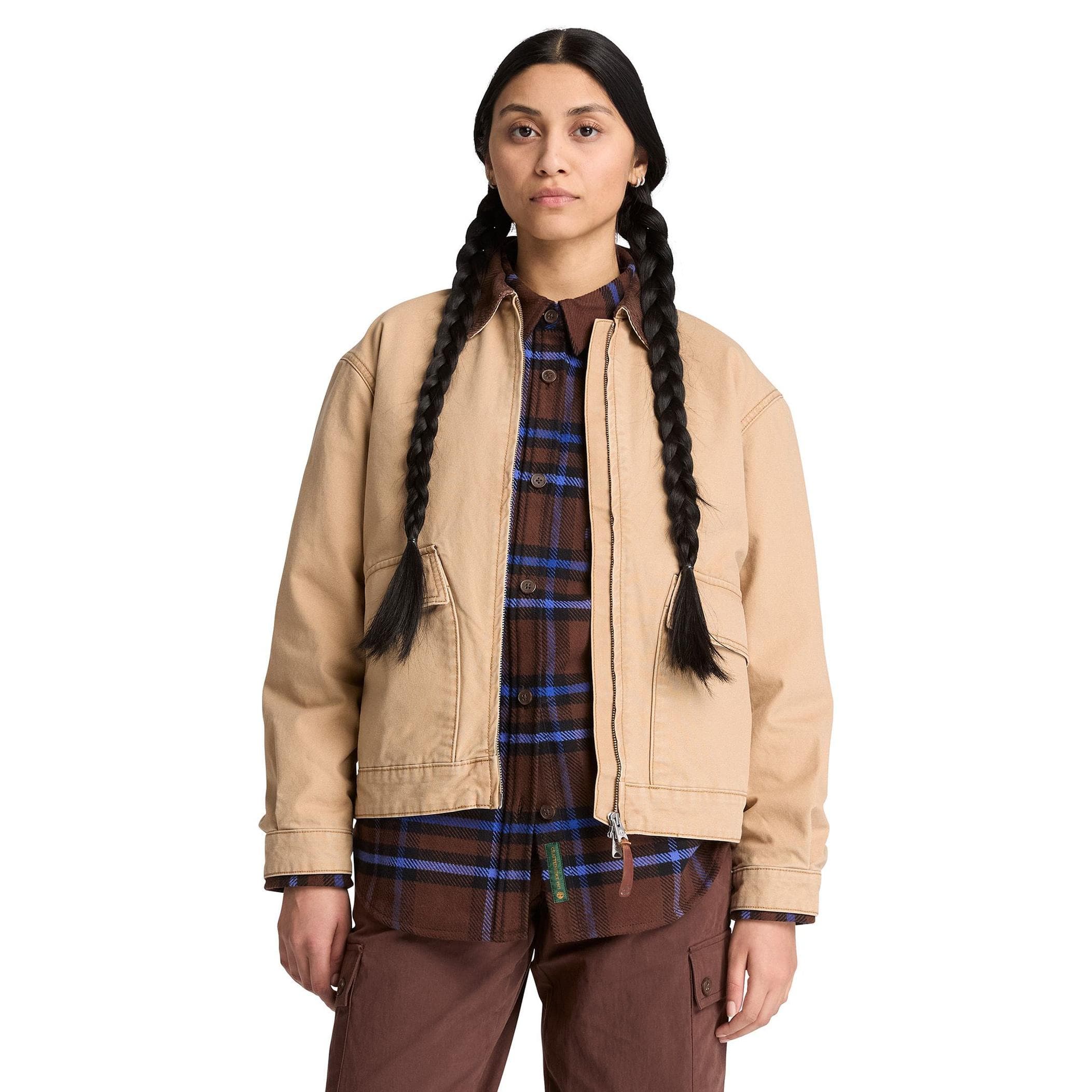 Timberland Timberland Strafford Washed Canvas Jacket 2.0 Kadın Ceket Bej