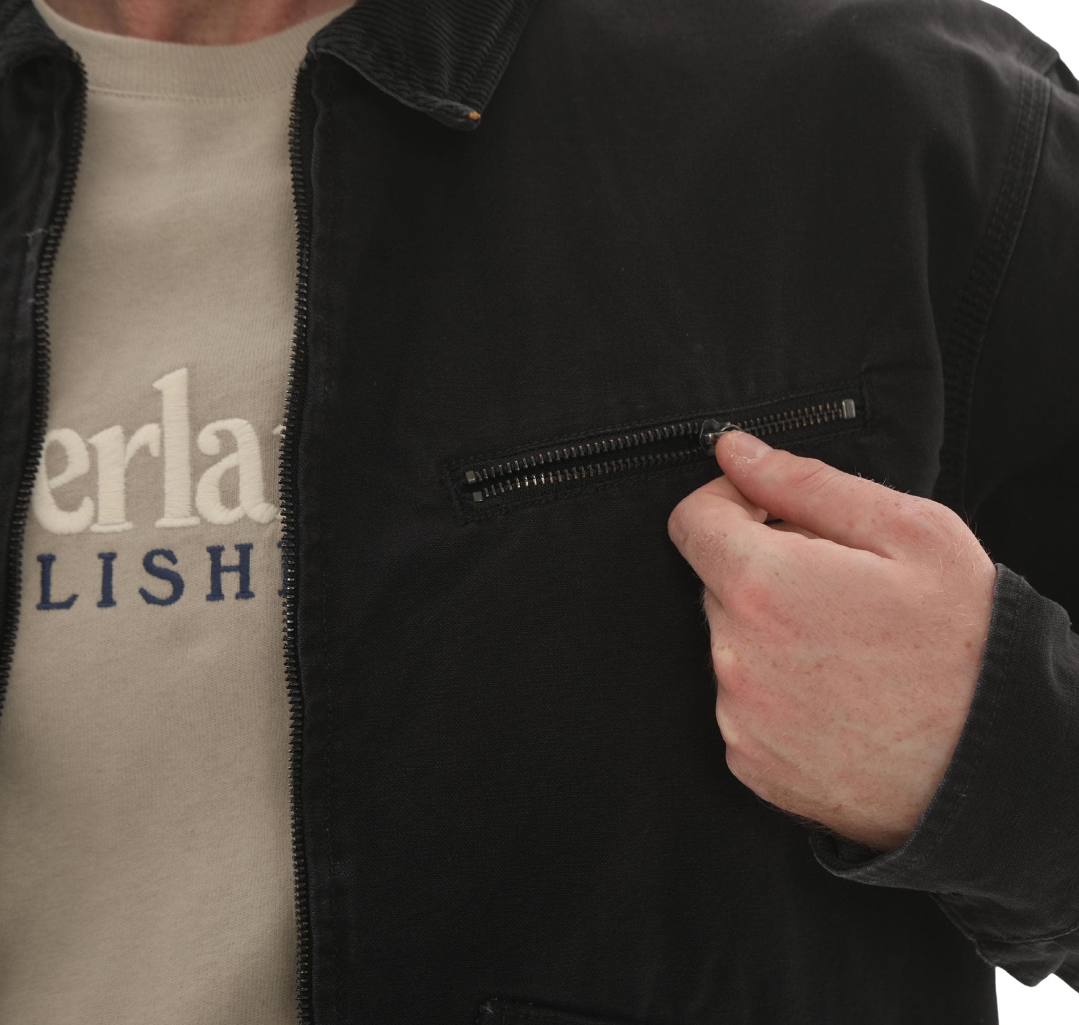 Timberland Timberland Strafford Washed Canvas Jacket Erkek Ceket Siyah - 5