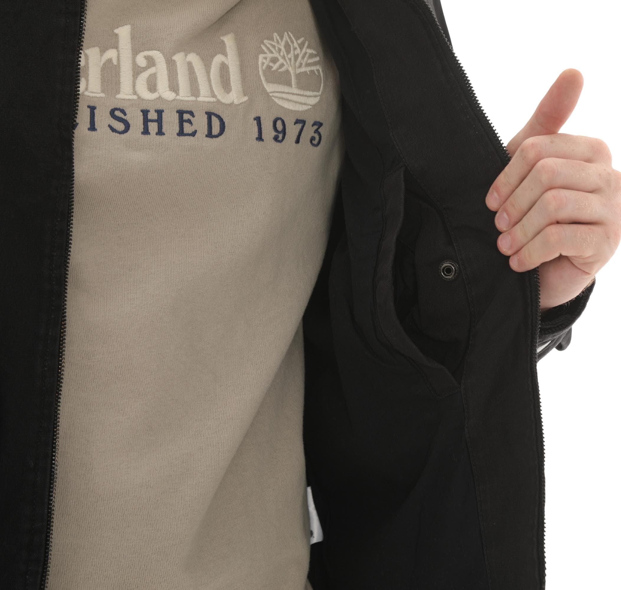 Timberland Timberland Strafford Washed Canvas Jacket Erkek Ceket Siyah - 6