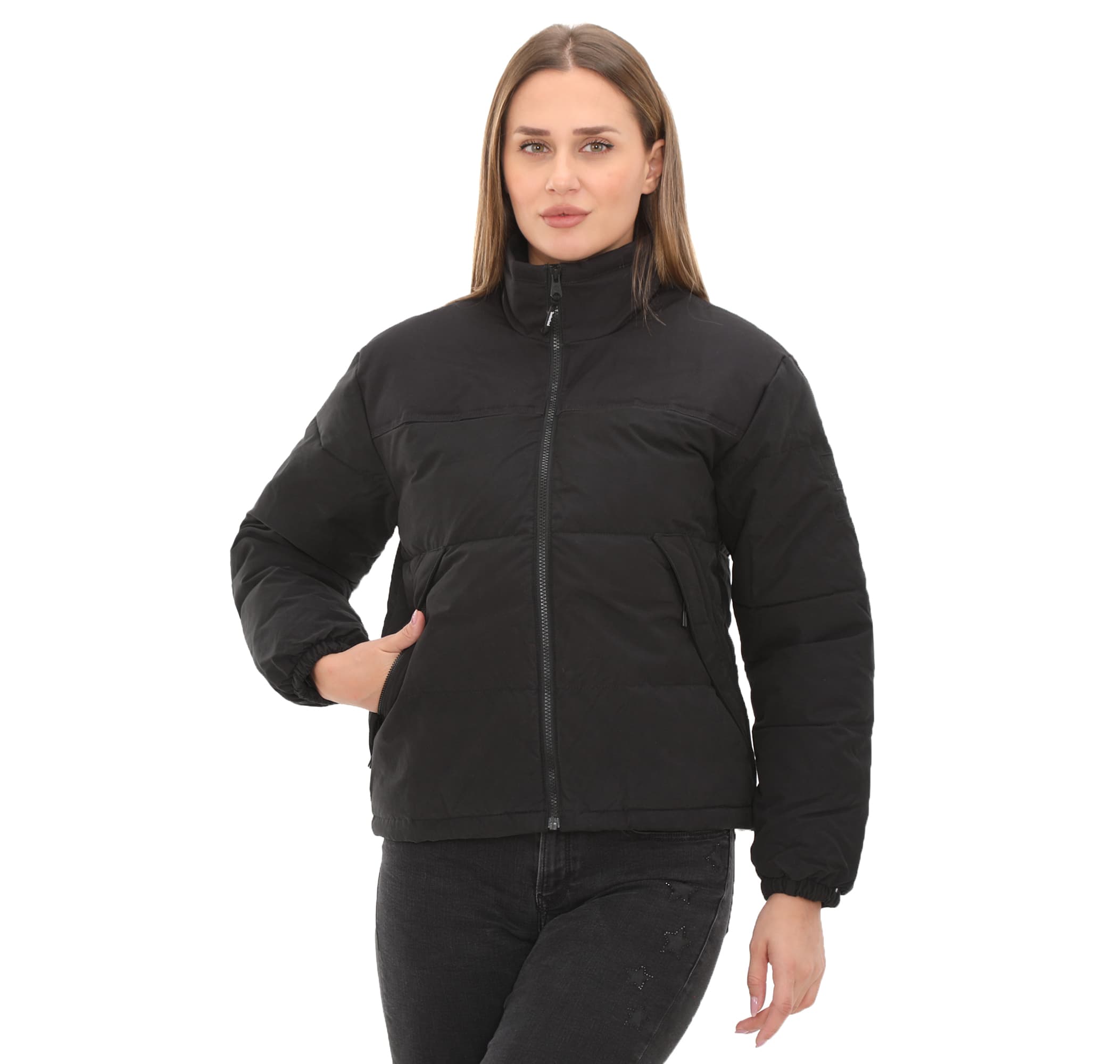 Timberland Timberland Synthetıc Insulated Puffer Jacket Kadın Ceket Siyah