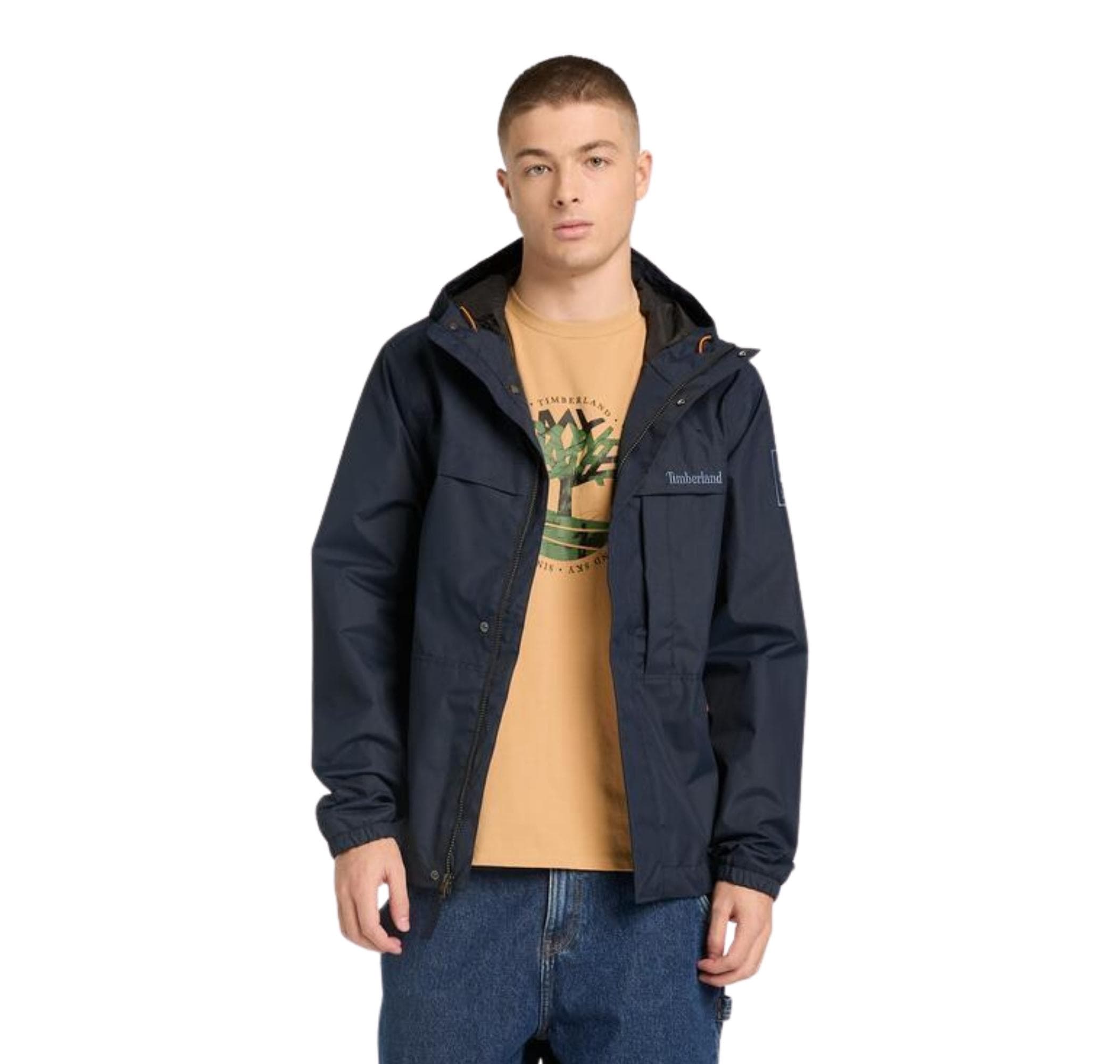 Timberland Timberland Tree Logo Lake House Graphic Tee Erkek T-Shirt Kahve - 4