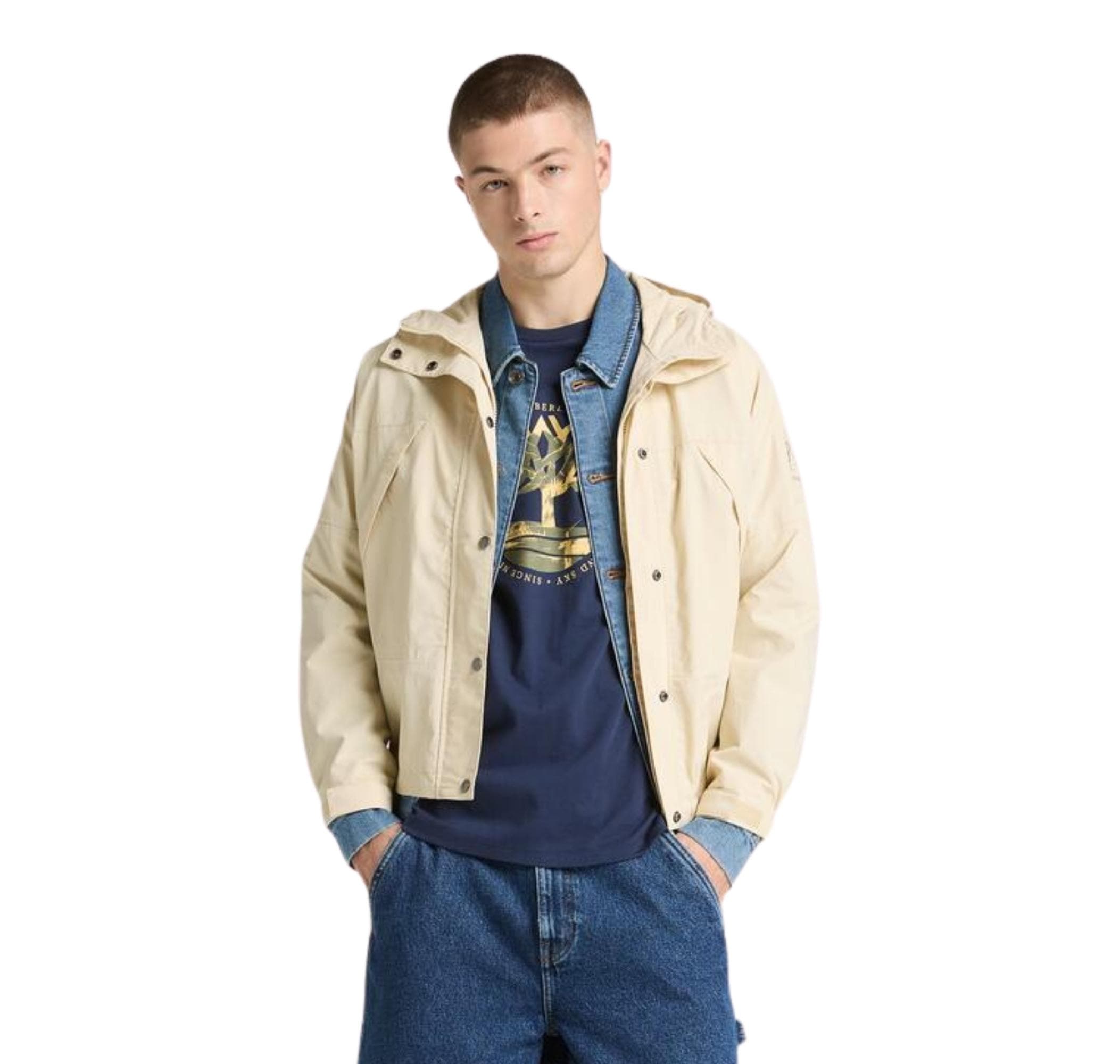 Timberland Timberland Tree Logo Lake House Graphic Tee Erkek T-Shirt Lacivert - 4