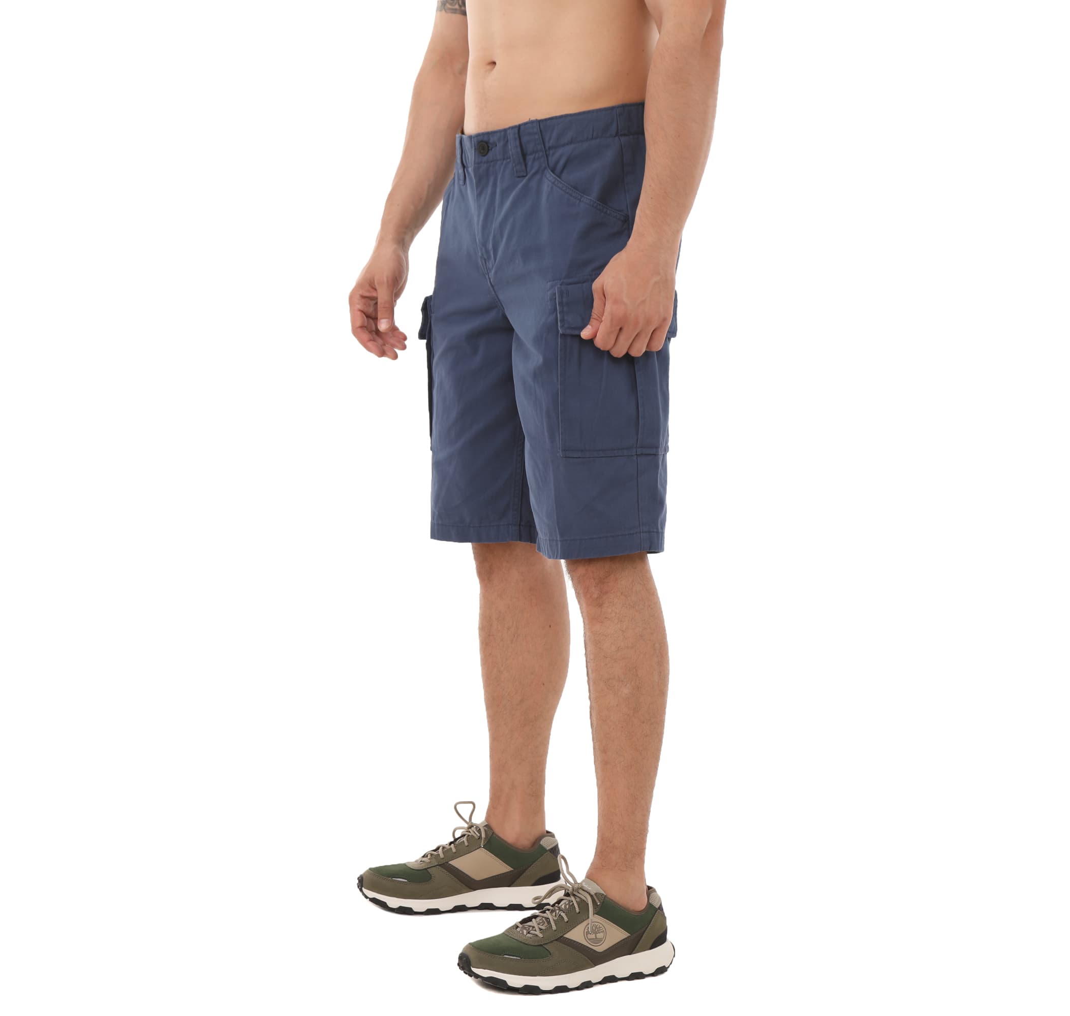 Timberland Timberland Twill Cargo Short Erkek Şort Ve Kapri Mavi - 3