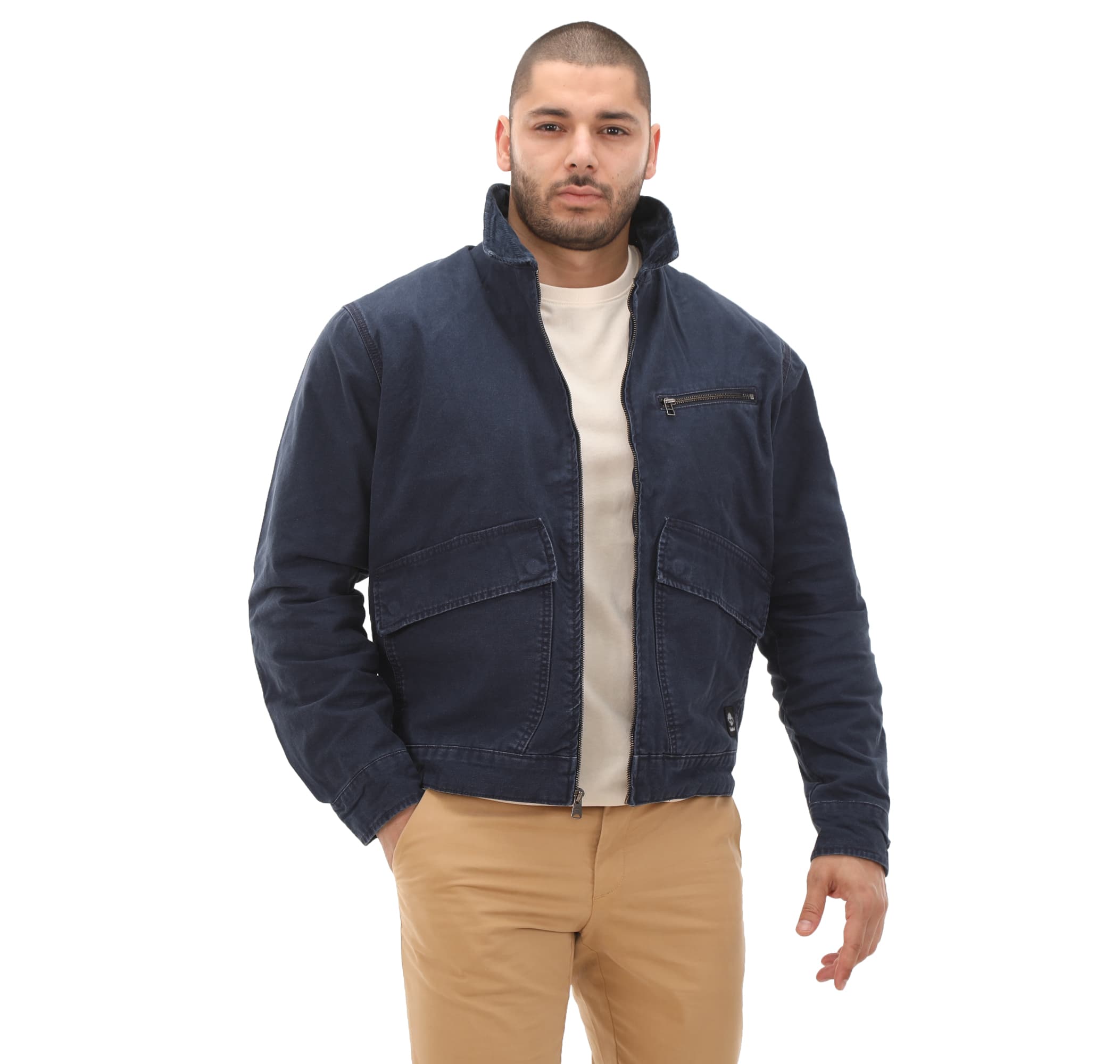 Timberland Timberland Washed Canvas Jacket Erkek Ceket Lacivert - 2