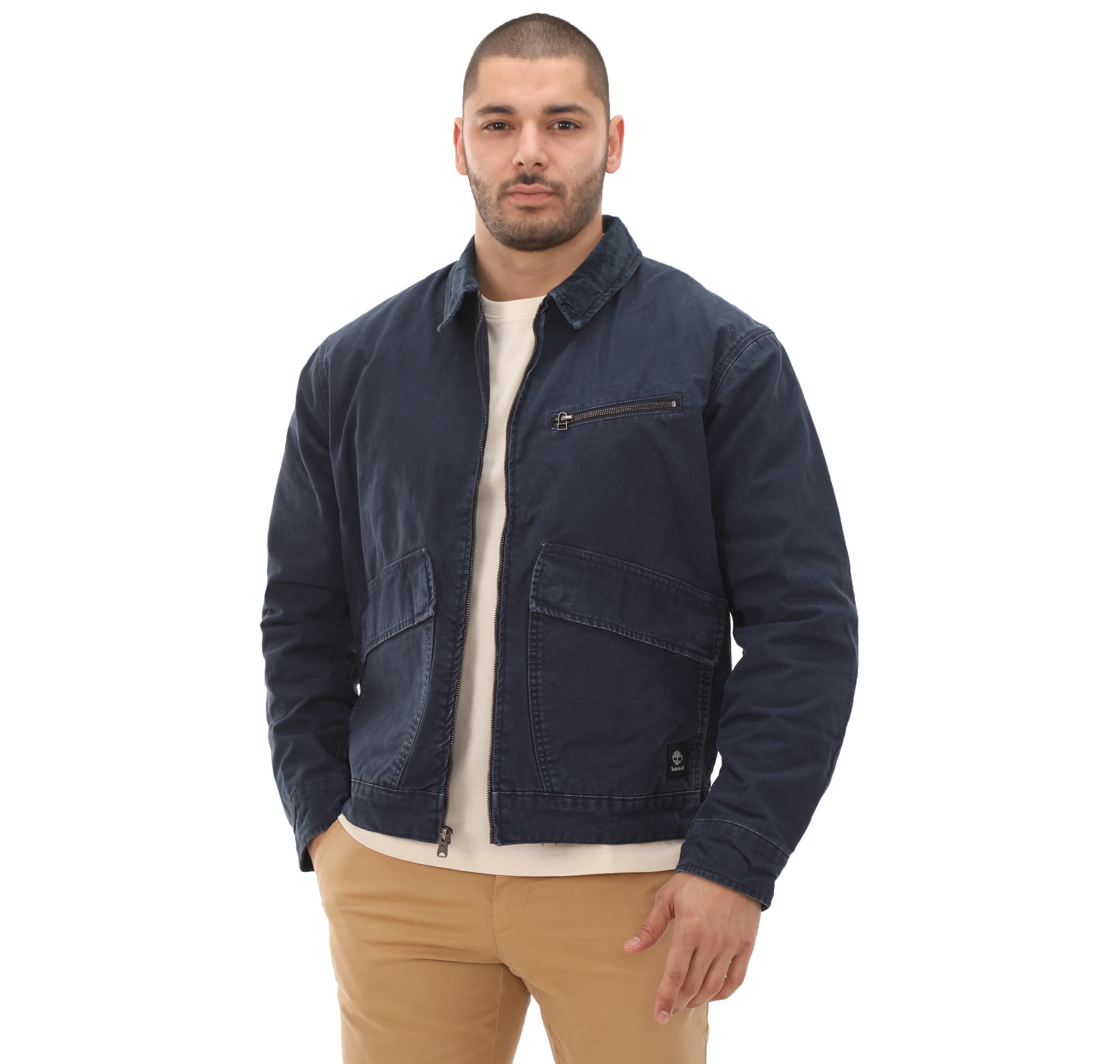 Timberland Timberland Washed Canvas Jacket Erkek Ceket Lacivert - 3
