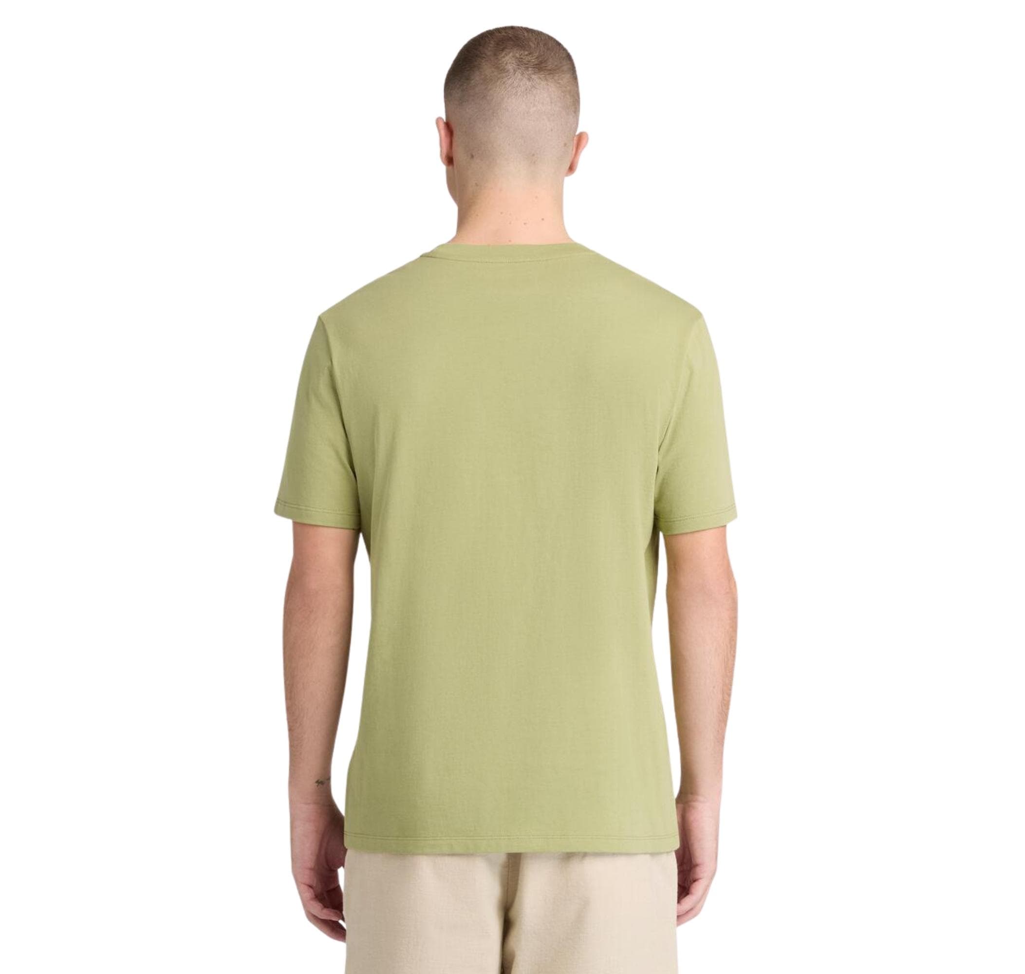 Timberland Timberland Water Stack Logo Short Sleeve Tee Erkek T-Shirt Yeşil - 2