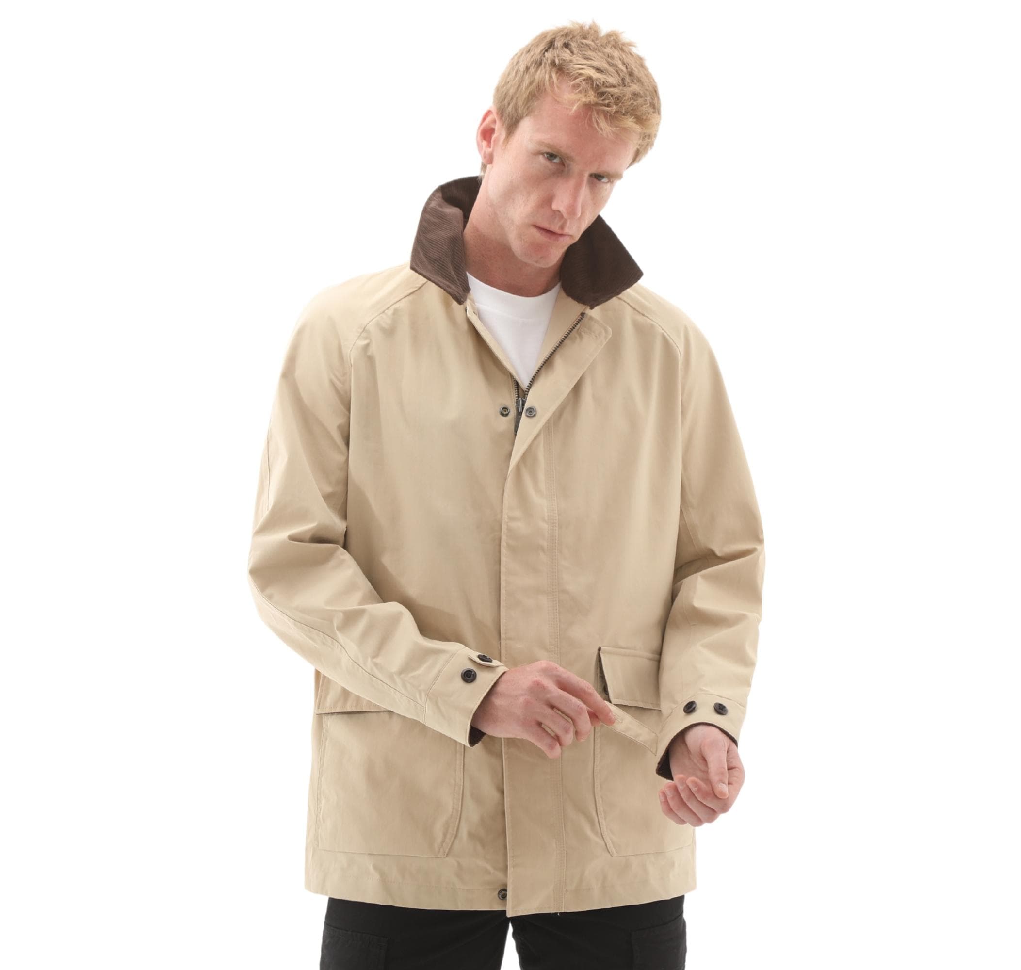 Timberland Timberland Waterproof Barn Coat Erkek Ceket Krem - 6