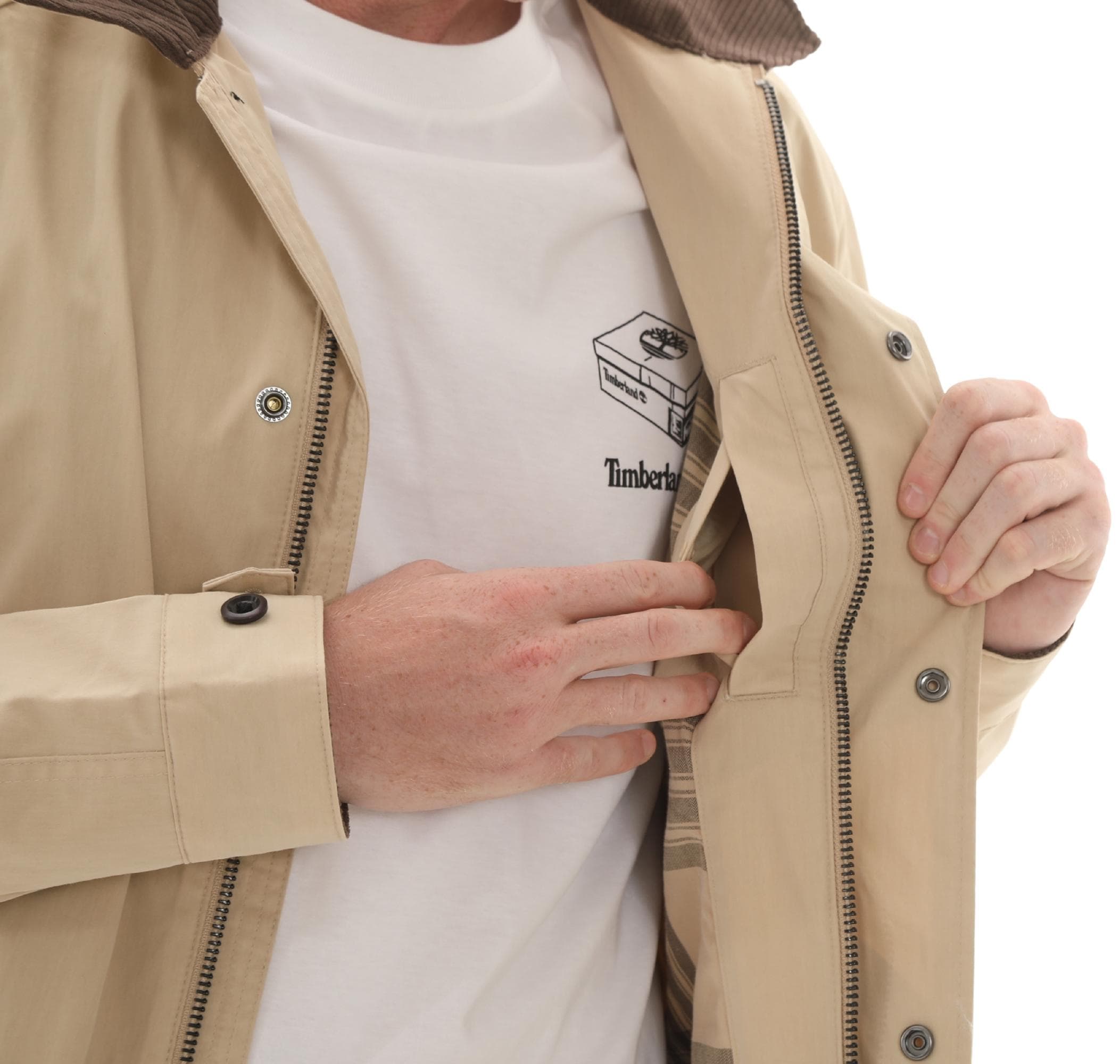 Timberland Timberland Waterproof Barn Coat Erkek Ceket Krem - 7