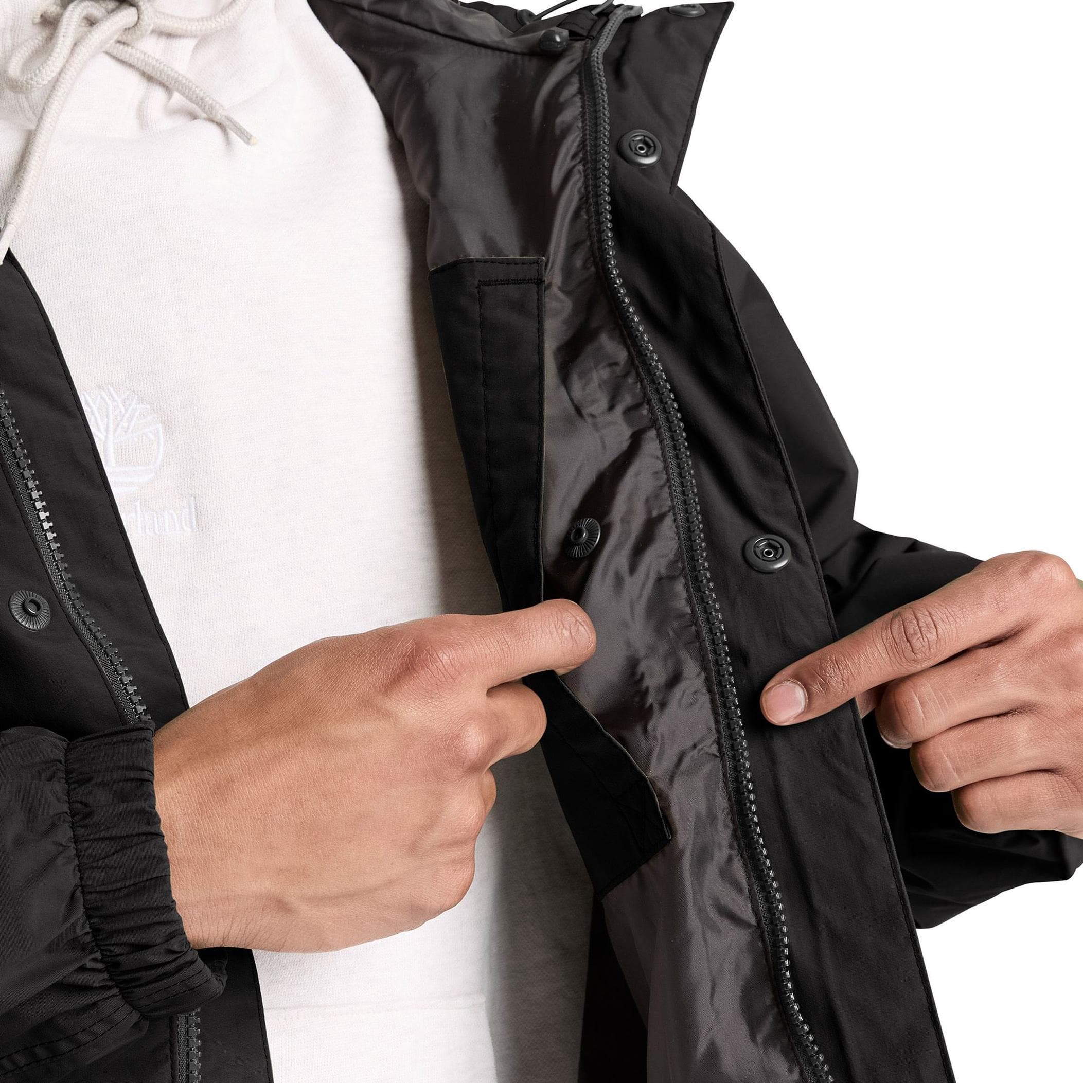 Timberland Timberland Weatherlıne Waterproof Shell Jacket Erkek Mont Siyah - 3