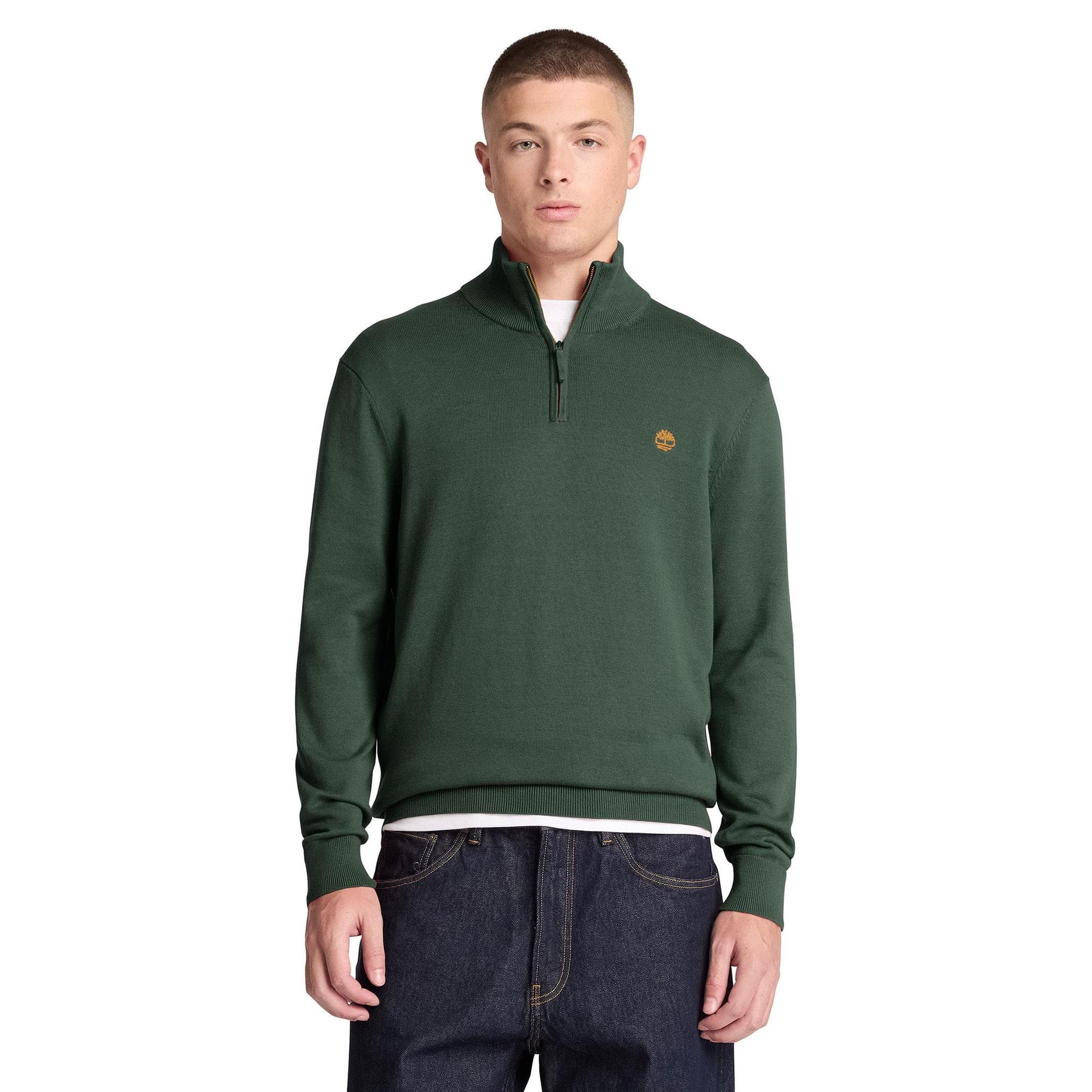 Timberland Timberland Wıllıams Rıver Cotton 1-4 Zip Sweater Erkek