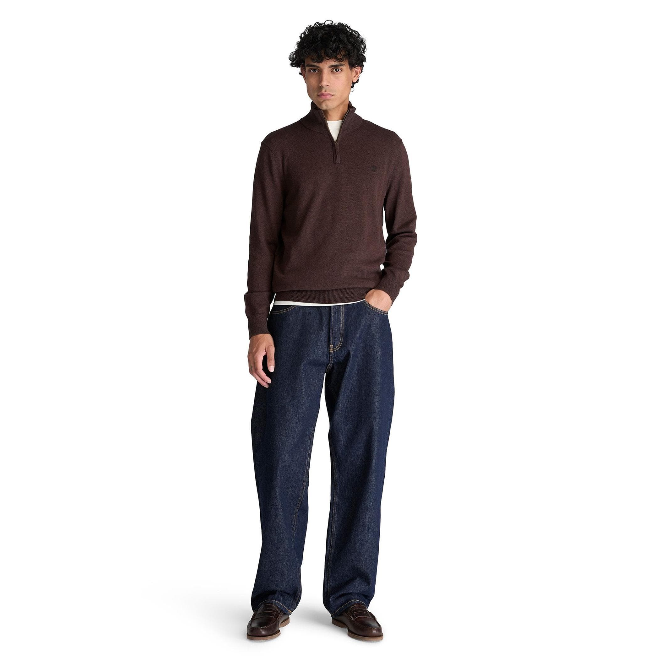 Timberland Timberland Wıllıams Rıver Cotton 1-4 Zip Sweater Erkek - 4